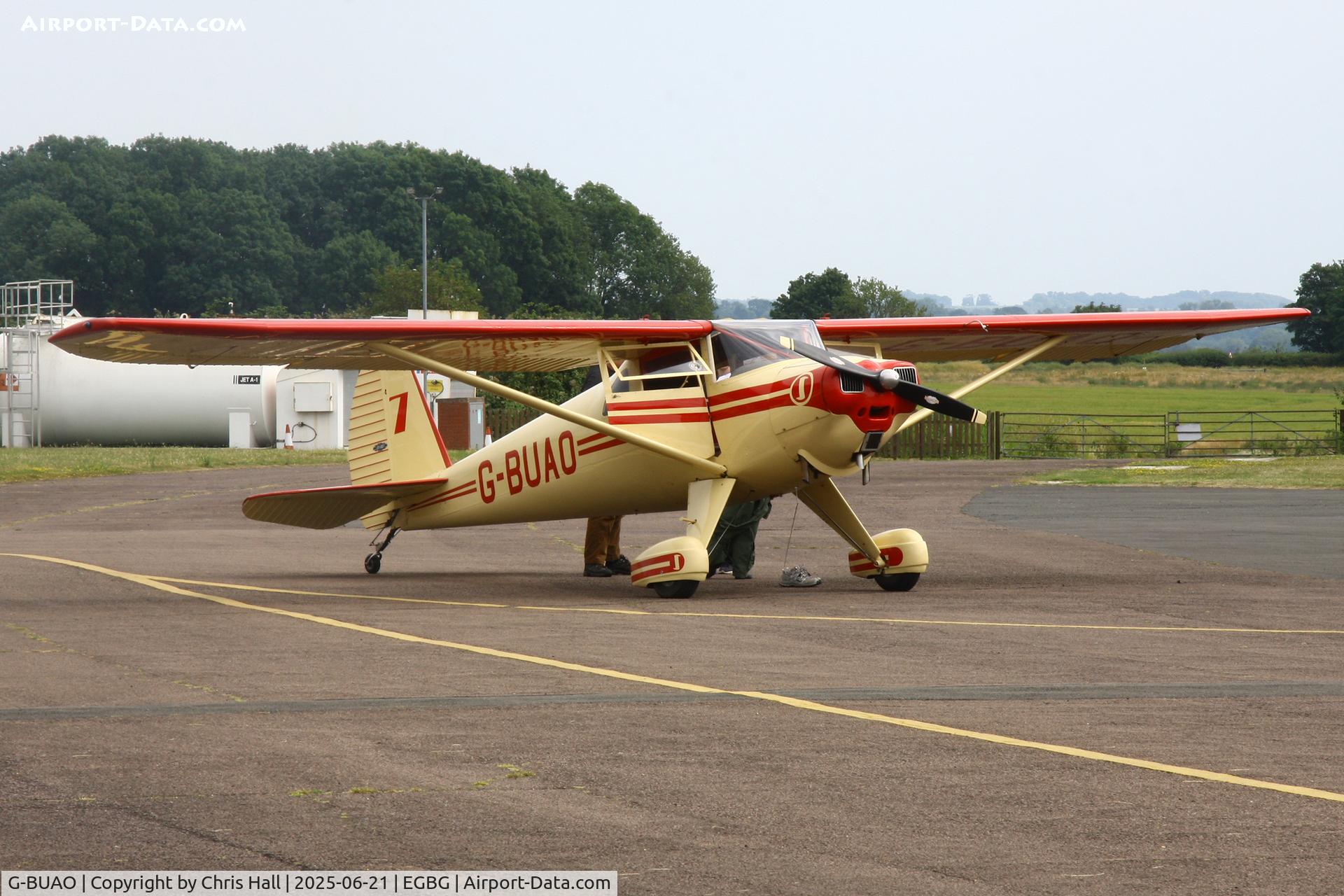 G-BUAO, 1946 Luscombe 8A C/N 4089, Royal Aero Club RRRA British Air Racing Championship at Leicester, 21-06-25
