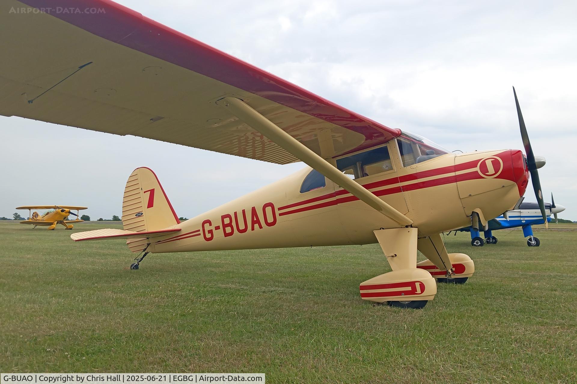 G-BUAO, 1946 Luscombe 8A C/N 4089, Royal Aero Club RRRA British Air Racing Championship at Leicester, 21-06-25
