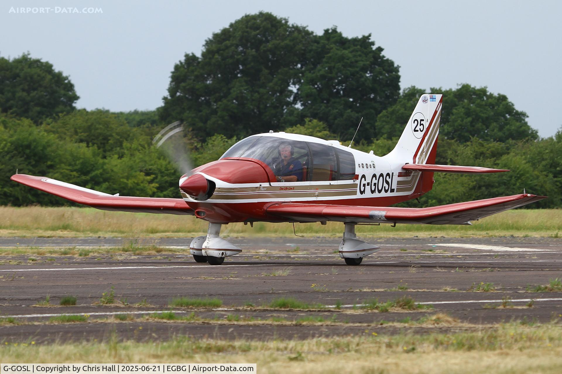 G-GOSL, 1990 Robin DR-400-180 Regent Regent C/N 1974, Royal Aero Club RRRA British Air Racing Championship at Leicester, 21-06-25