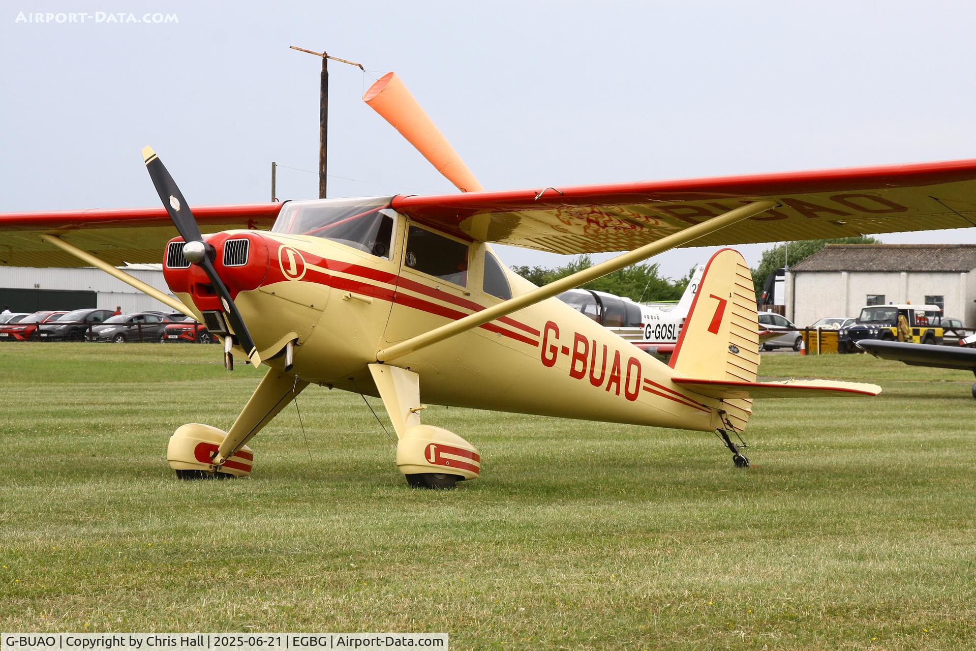 G-BUAO, 1946 Luscombe 8A C/N 4089, Royal Aero Club RRRA British Air Racing Championship at Leicester, 21-06-25
