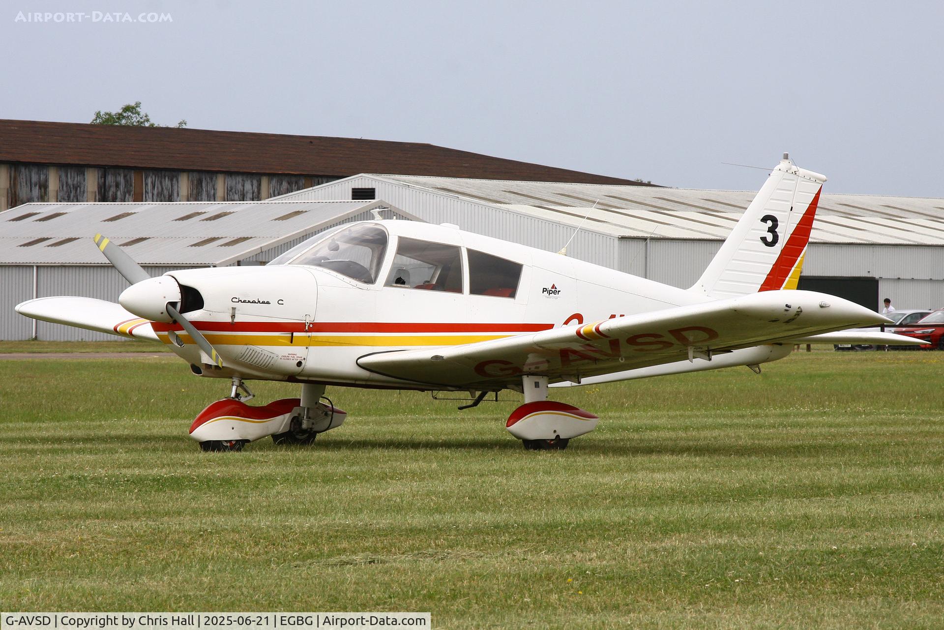 G-AVSD, 1967 Piper PA-28-180 Cherokee C/N 28-4195, Royal Aero Club RRRA British Air Racing Championship at Leicester, 21-06-25