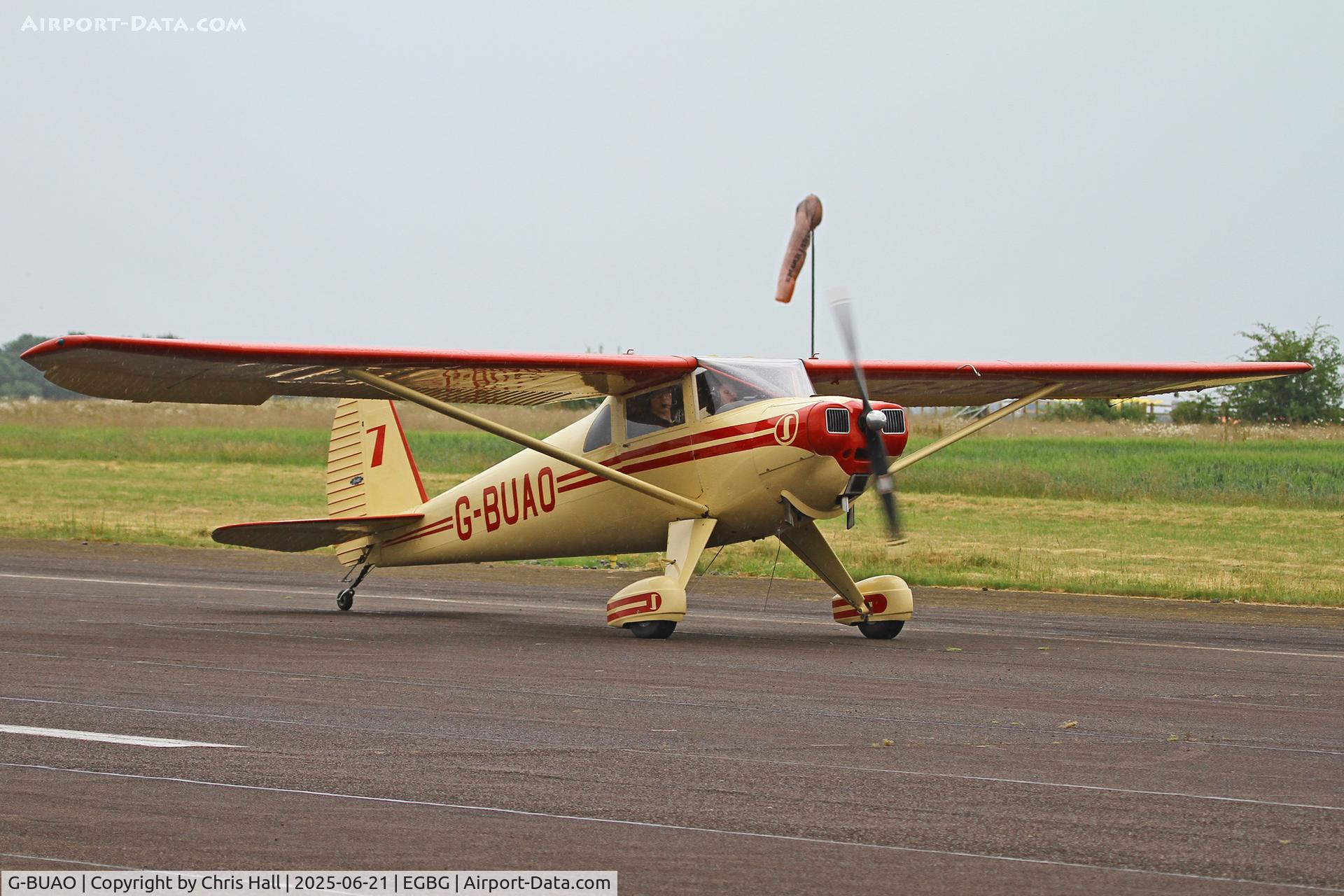 G-BUAO, 1946 Luscombe 8A C/N 4089, Royal Aero Club RRRA British Air Racing Championship at Leicester, 21-06-25