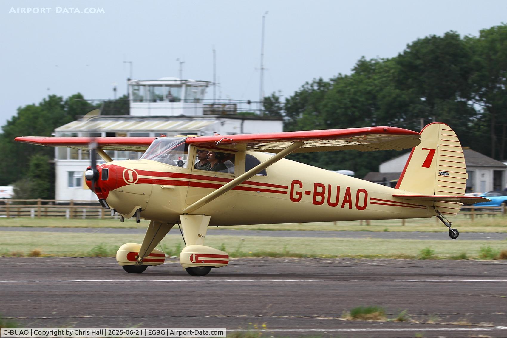 G-BUAO, 1946 Luscombe 8A C/N 4089, Royal Aero Club RRRA British Air Racing Championship at Leicester, 21-06-25