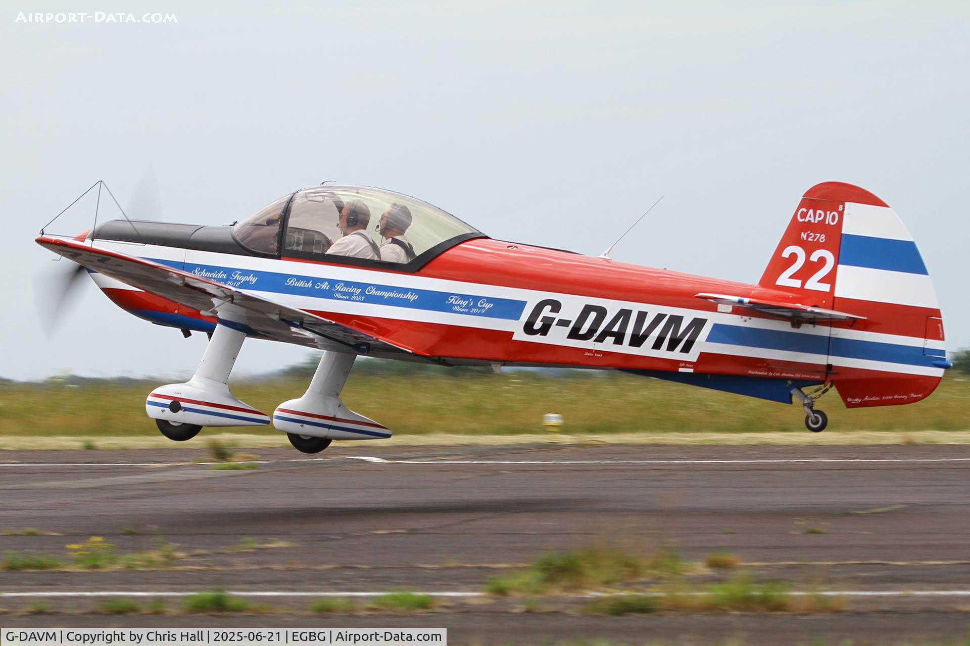 G-DAVM, 1998 Mudry CAP-10B C/N 278, Royal Aero Club RRRA British Air Racing Championship at Leicester, 21-06-25