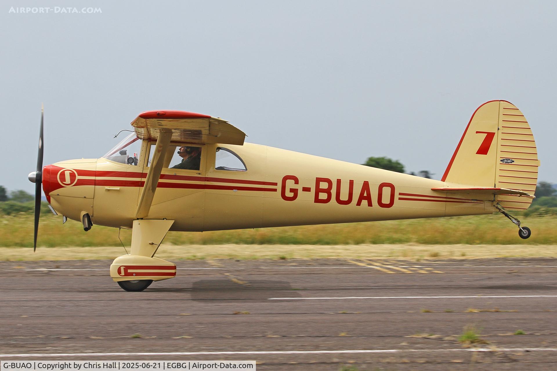 G-BUAO, 1946 Luscombe 8A C/N 4089, Royal Aero Club RRRA British Air Racing Championship at Leicester, 21-06-25