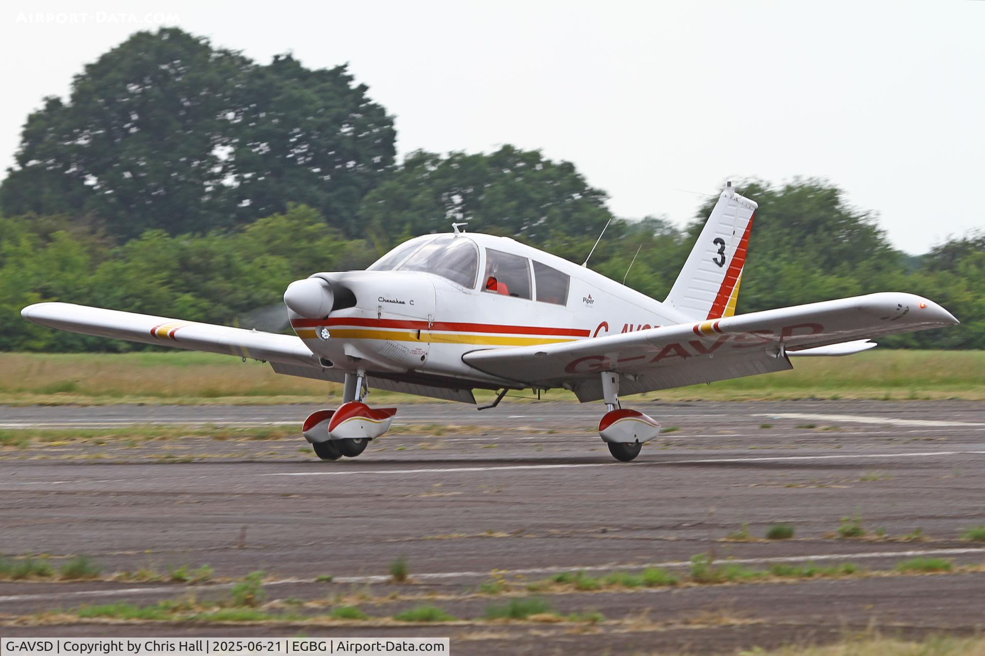 G-AVSD, 1967 Piper PA-28-180 Cherokee C/N 28-4195, Royal Aero Club RRRA British Air Racing Championship at Leicester, 21-06-25