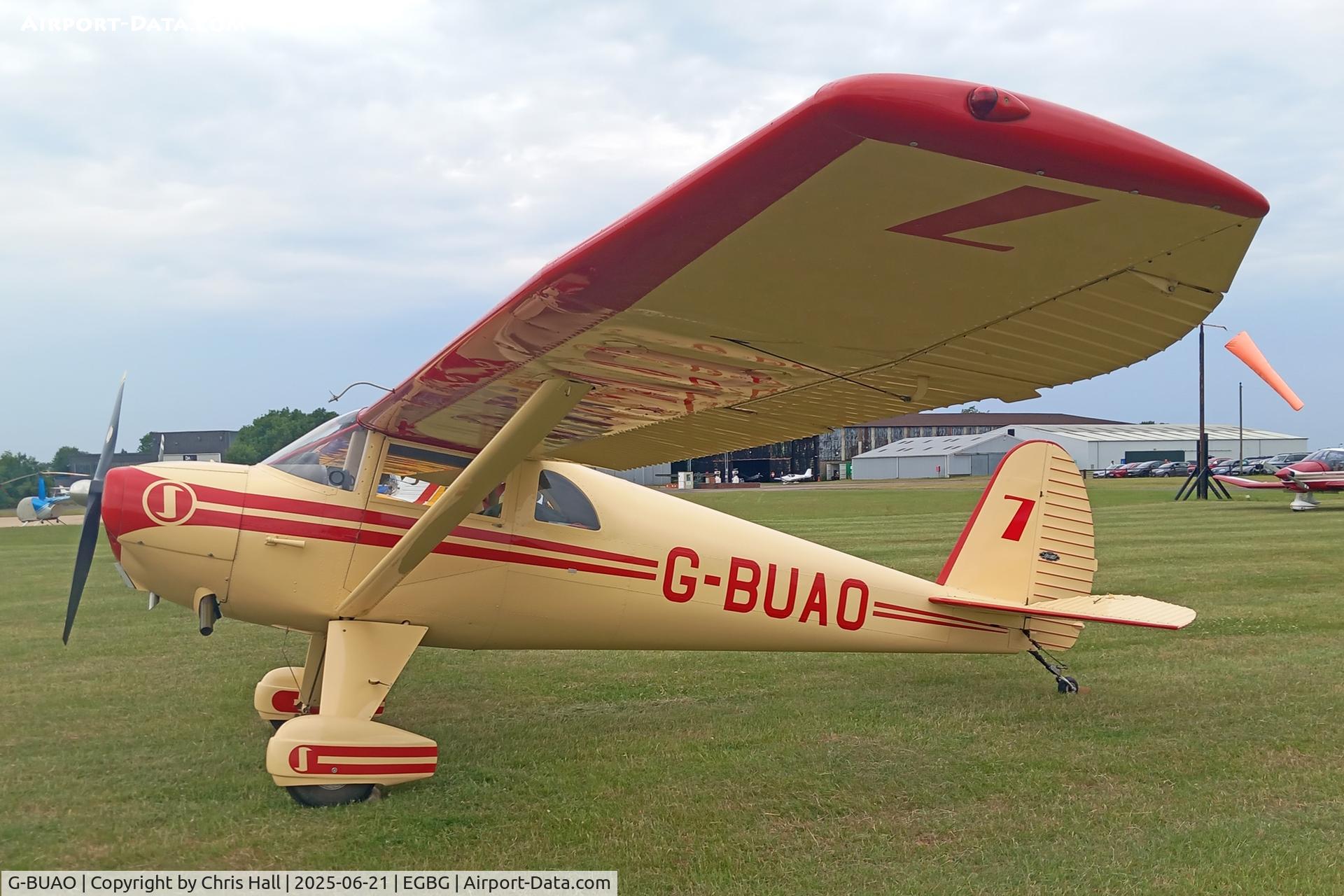 G-BUAO, 1946 Luscombe 8A C/N 4089, Royal Aero Club RRRA British Air Racing Championship at Leicester, 21-06-25