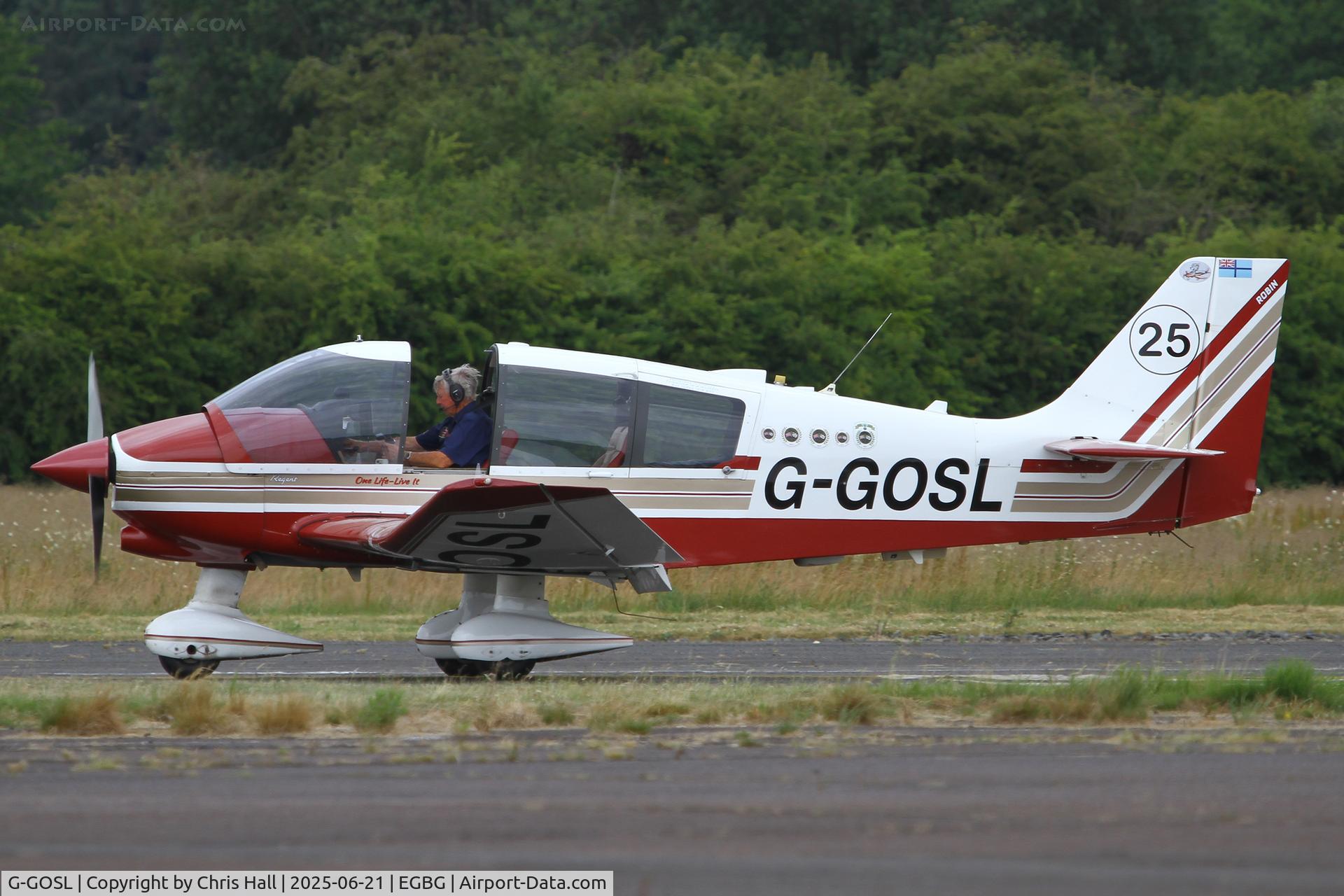 G-GOSL, 1990 Robin DR-400-180 Regent Regent C/N 1974, Royal Aero Club RRRA British Air Racing Championship at Leicester, 21-06-25