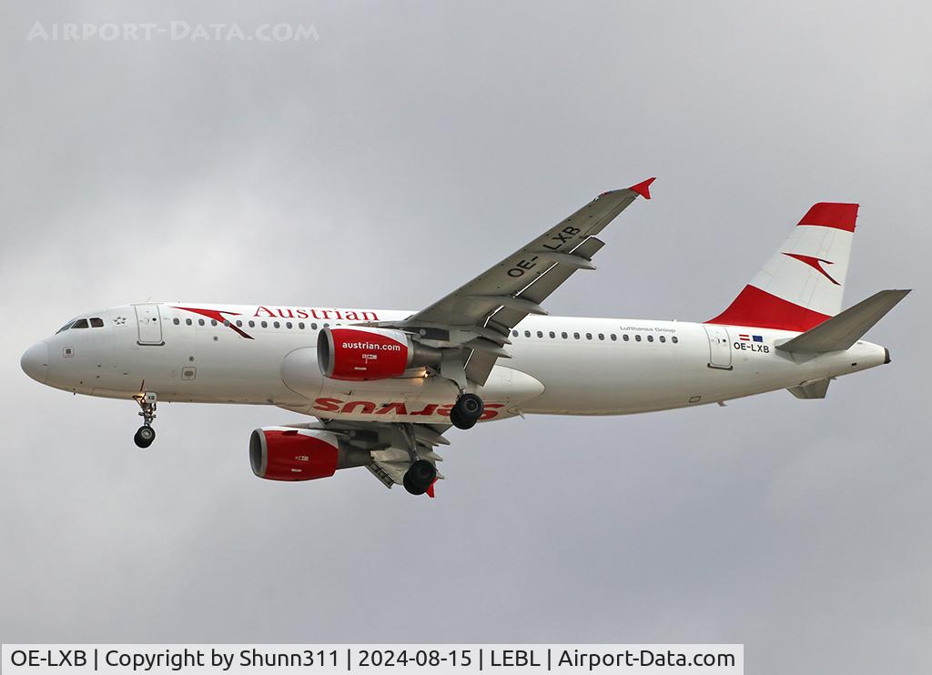 OE-LXB, 2008 Airbus A320-216 C/N 3482, Landing rwy 24R