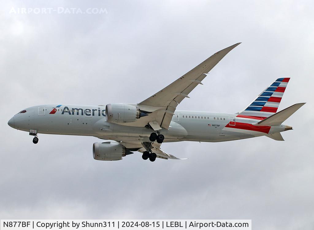 N877BF, 2020 Boeing 787-8 Dreamliner C/N 65997, Landing rwy 24R