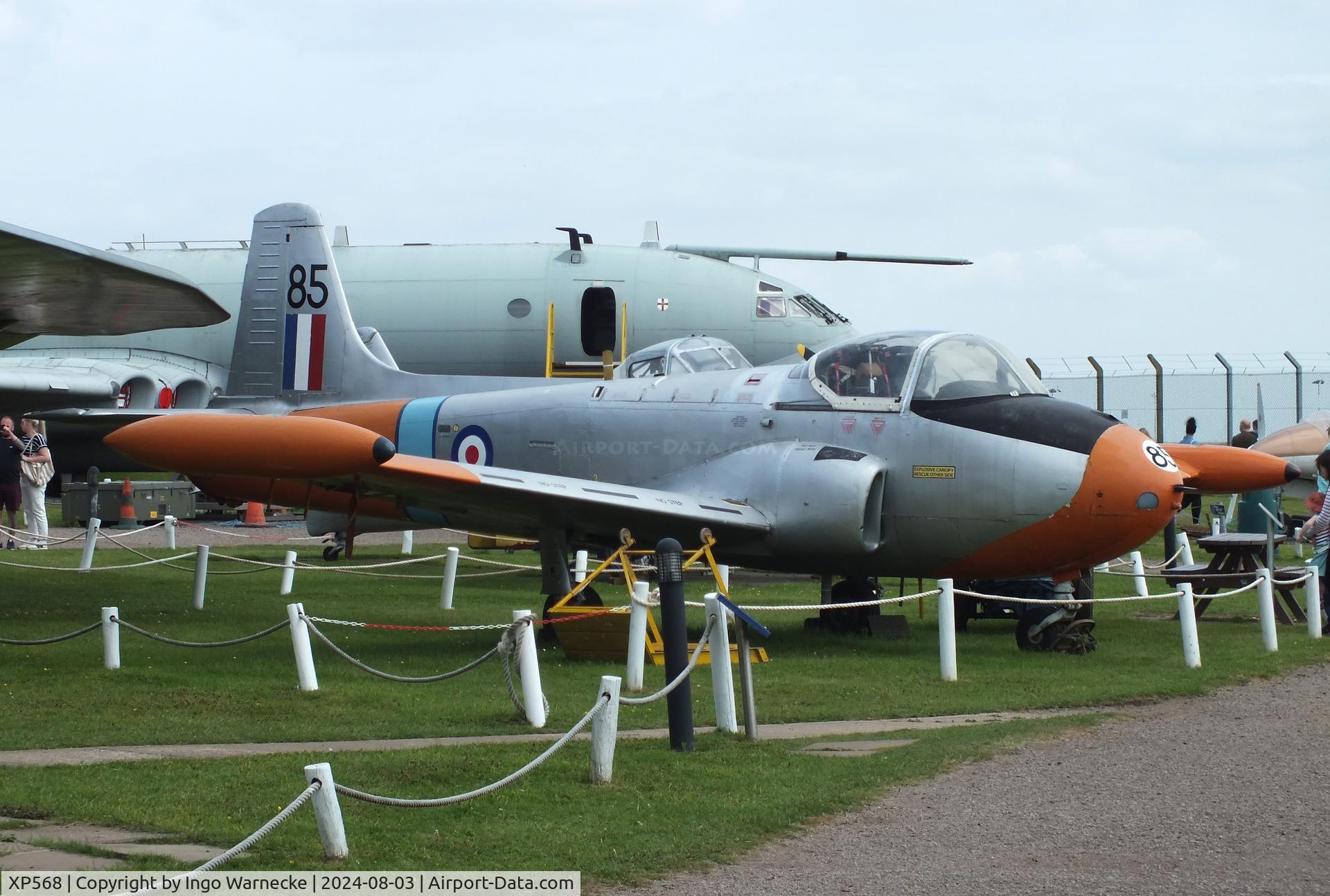 XP568, 1961 BAC 84 Jet Provost T.4 C/N PAC/W/15527, BAC P.84 Jet Provost T4 at the East Midlands Aeropark, Castle Donington