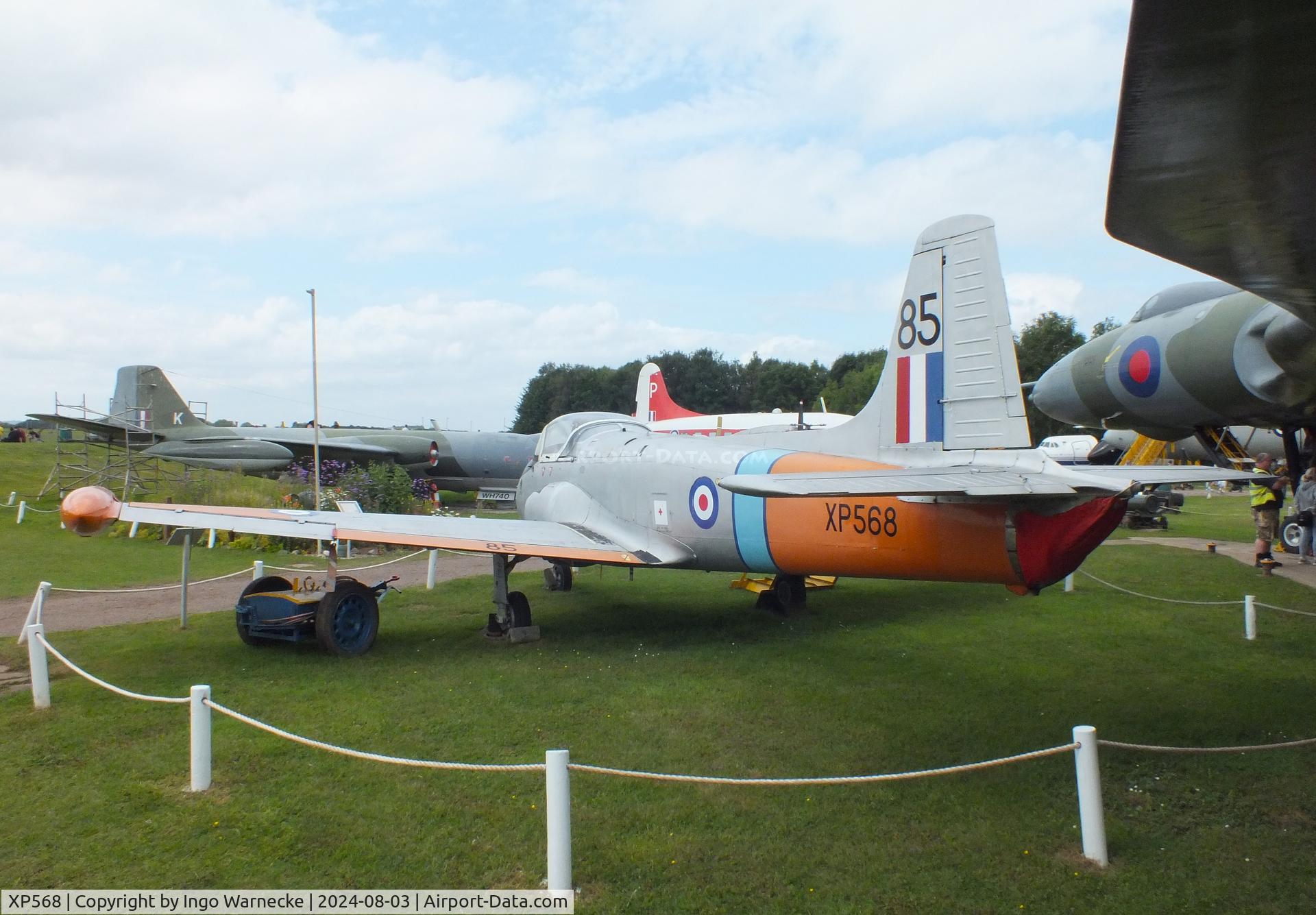XP568, 1961 BAC 84 Jet Provost T.4 C/N PAC/W/15527, BAC P.84 Jet Provost T4 at the East Midlands Aeropark, Castle Donington