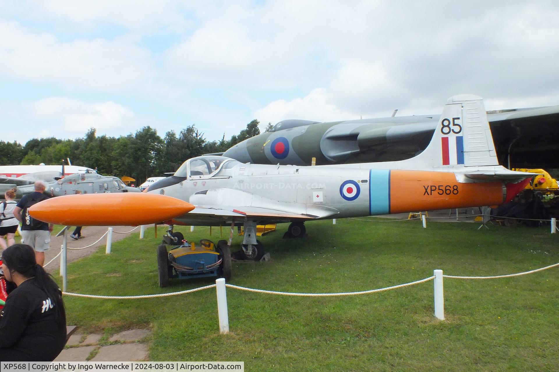 XP568, 1961 BAC 84 Jet Provost T.4 C/N PAC/W/15527, BAC P.84 Jet Provost T4 at the East Midlands Aeropark, Castle Donington