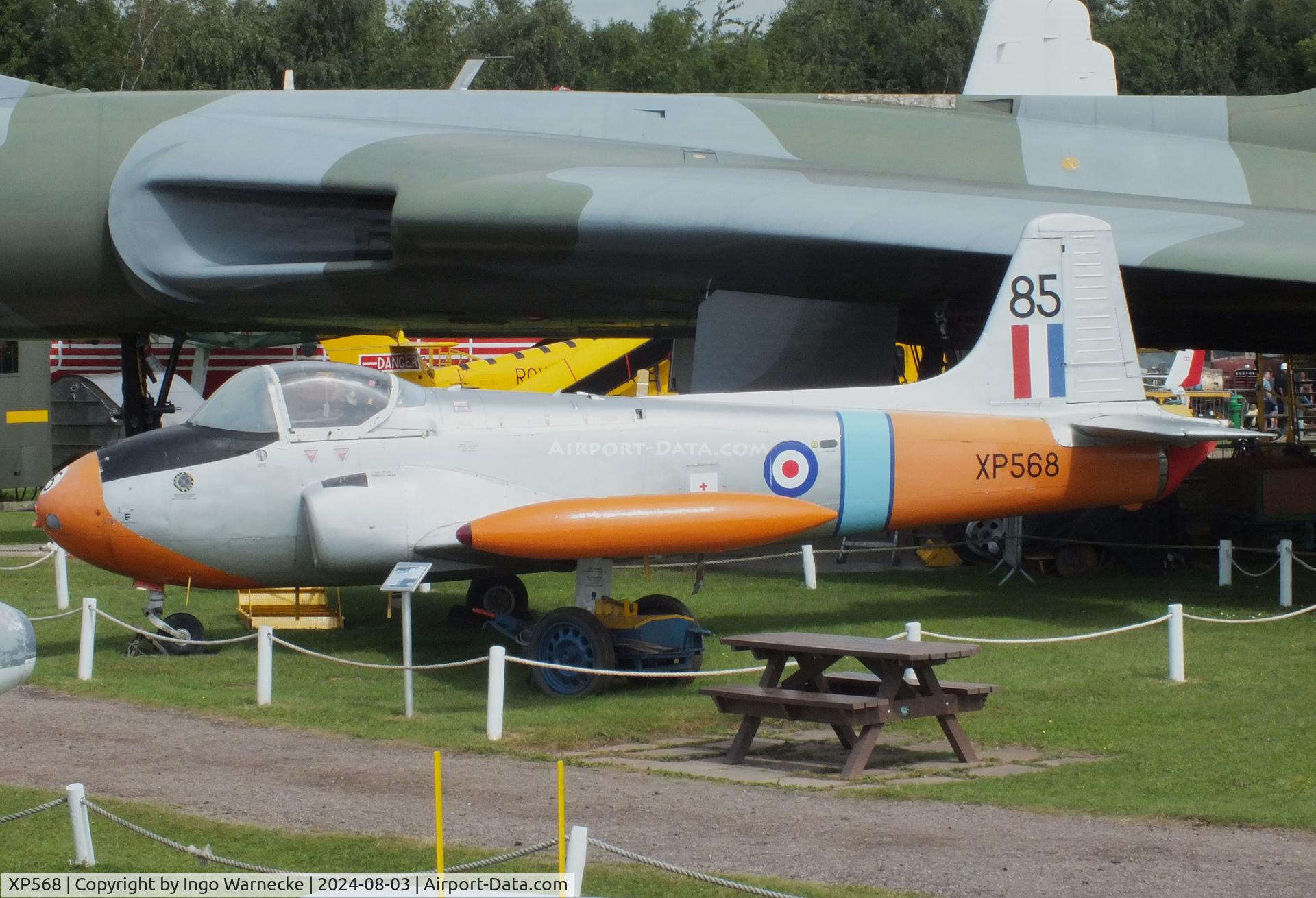 XP568, 1961 BAC 84 Jet Provost T.4 C/N PAC/W/15527, BAC P.84 Jet Provost T4 at the East Midlands Aeropark, Castle Donington