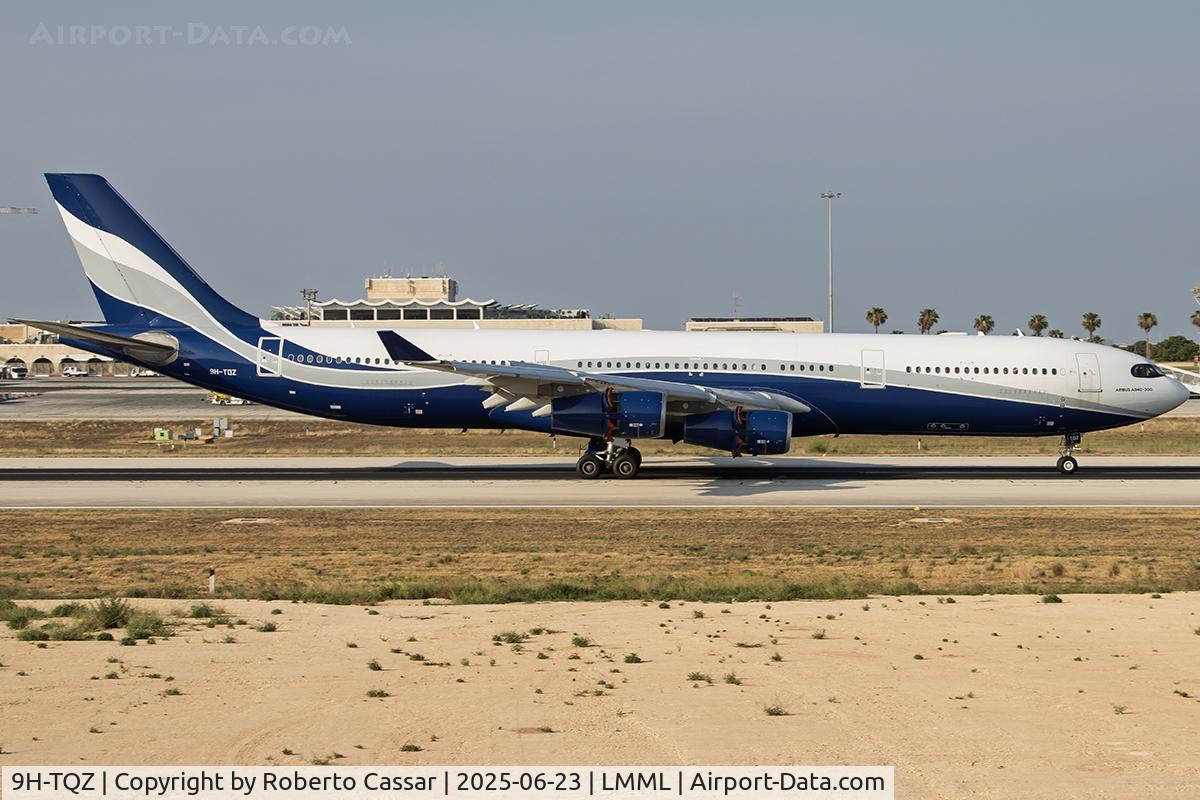 9H-TQZ, 1997 Airbus A340-313X C/N 202, Runway 13