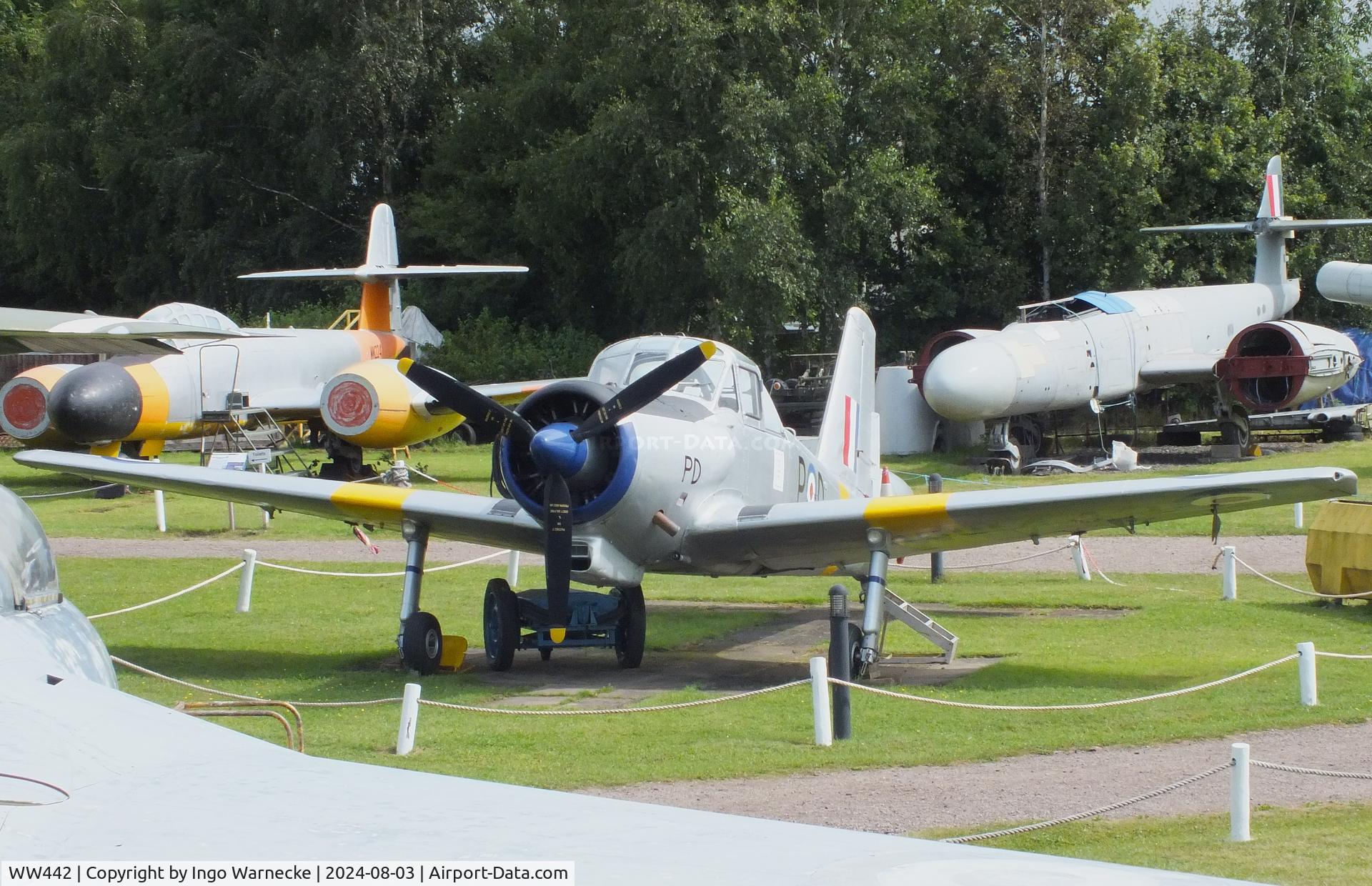 WW442, 1954 Percival P-56 Provost T.1 C/N PAC/56/257, Percival P.56 Provost T1 at the East Midlands Aeropark, Castle Donington