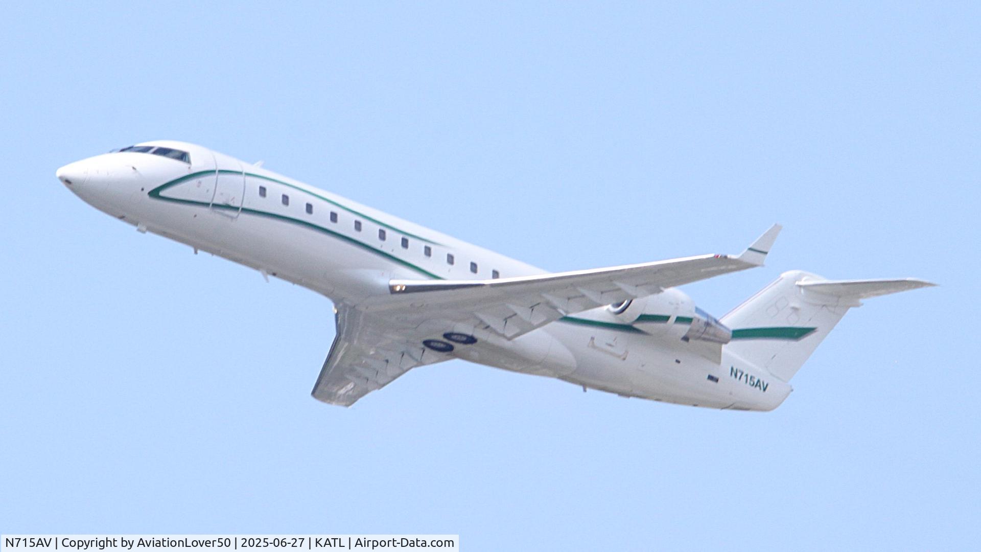N715AV, 1996 Canadair CRJ-100ER (CL-600-2B19) C/N 7158, Slate Aviation CRJ1