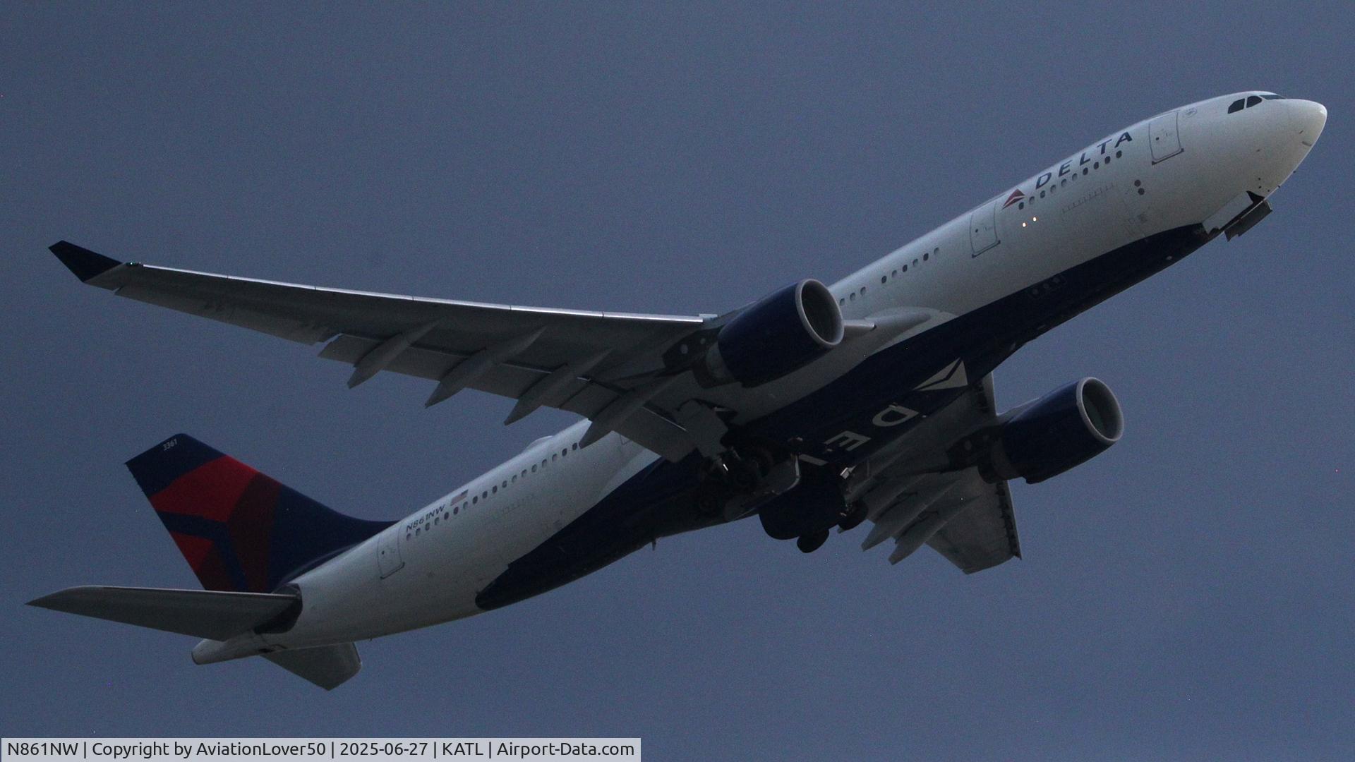 N861NW, 2006 Airbus A330-223 C/N 0796, Delta A332