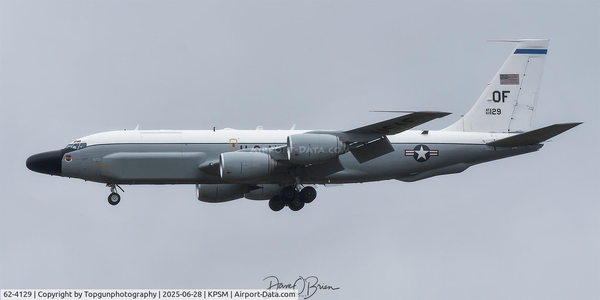 62-4129, 1962 Boeing TC-135W Stratolifter C/N 18469, TOPCAP29 landing RW34