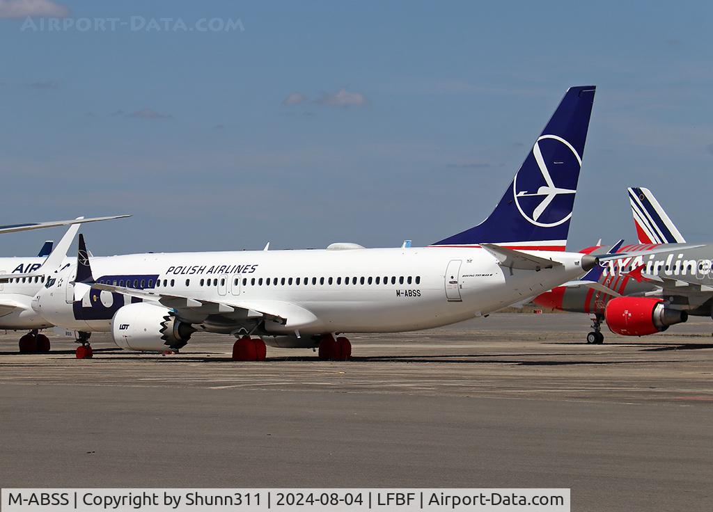 M-ABSS, Boeing 737-8 MAX C/N 61864, Parked in LOT c/s... To be SP-LVS