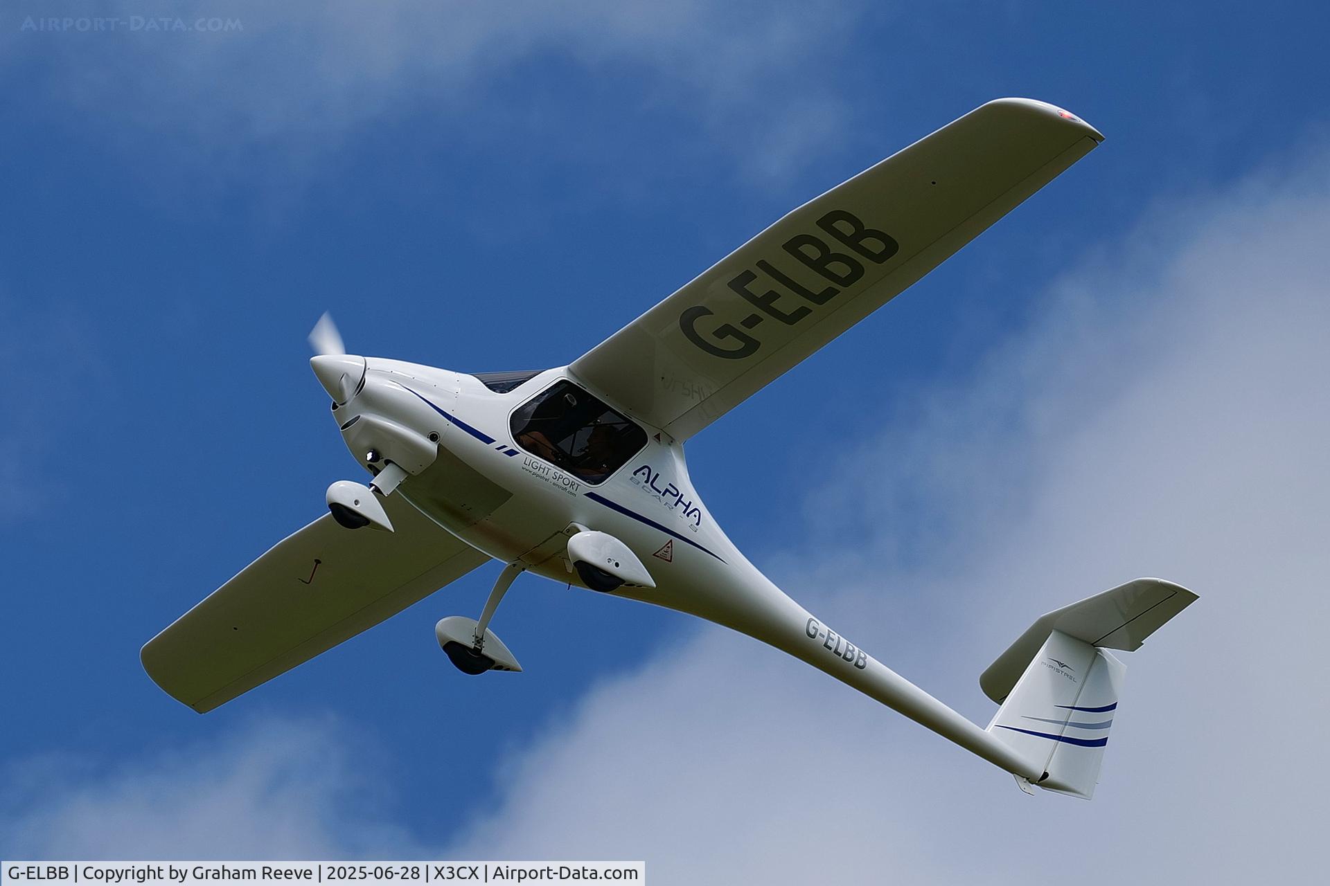 G-ELBB, 2020 Pipistrel Alpha BCAR-S 164 C/N AT1640008, Departing from Northrepps.