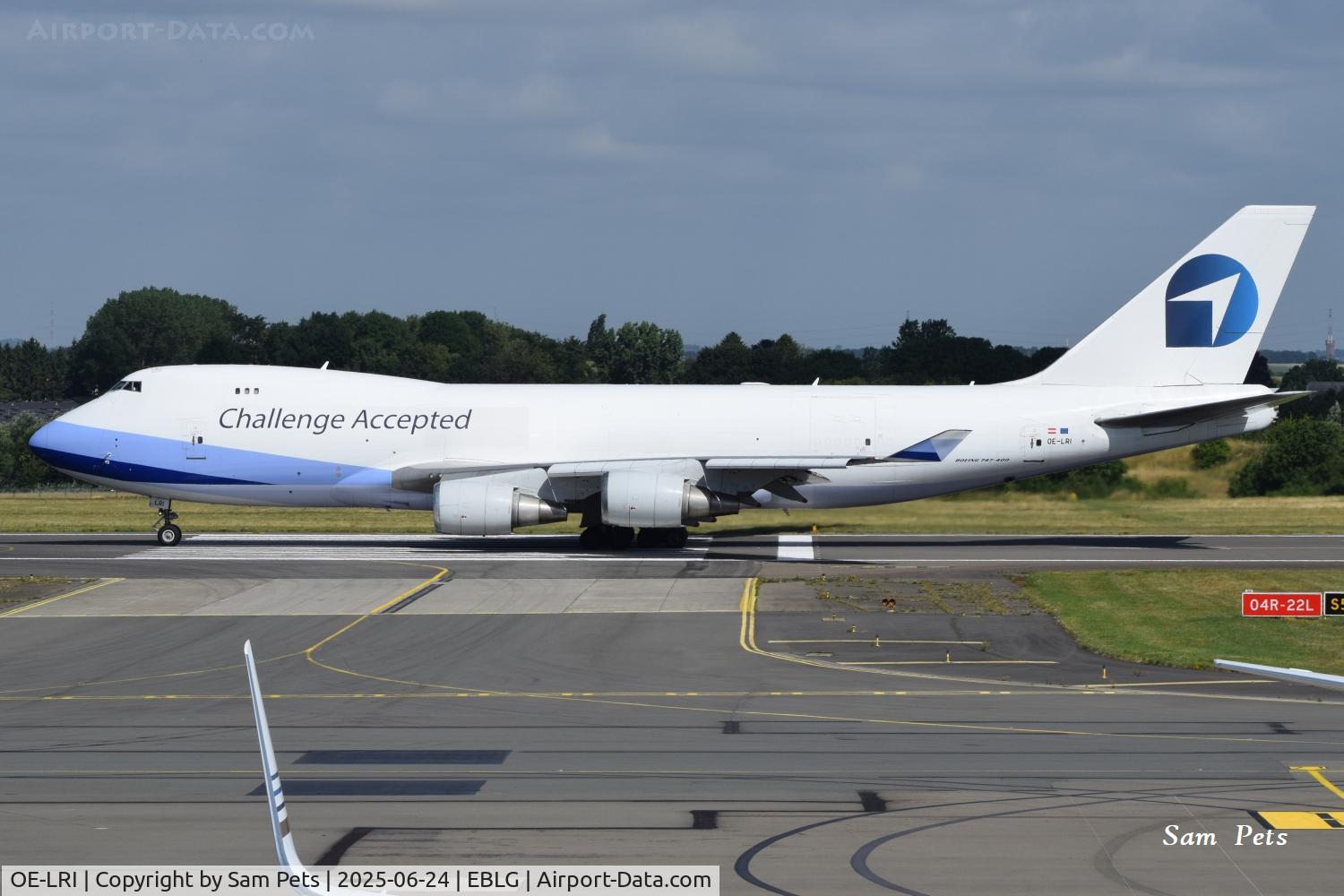 OE-LRI, 2003 Boeing 747-409F/SCD C/N 33729, At Liège Airport.