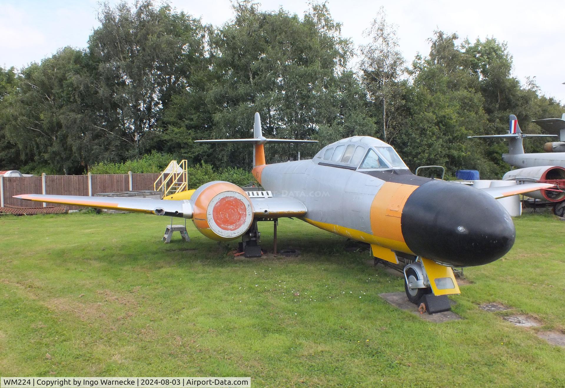 WM224, 1952 Gloster Meteor TT.20 C/N Not found WM224, Gloster Meteor TT20 at the East Midlands Aeropark, Castle Donington