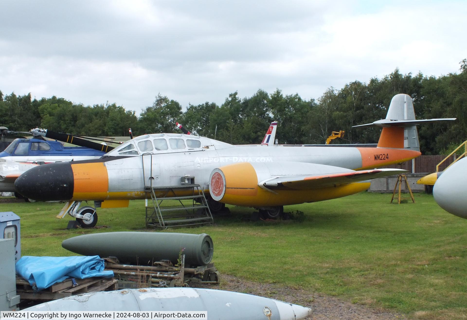 WM224, 1952 Gloster Meteor TT.20 C/N Not found WM224, Gloster Meteor TT20 at the East Midlands Aeropark, Castle Donington