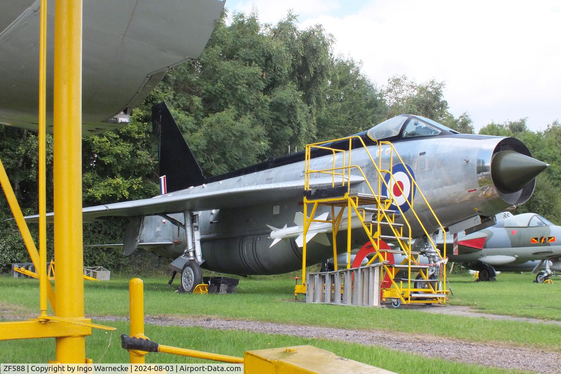 ZF588, English Electric Lightning F.53 C/N 95300, English Electric Lightning F53 at the East Midlands Aeropark, Castle Donington