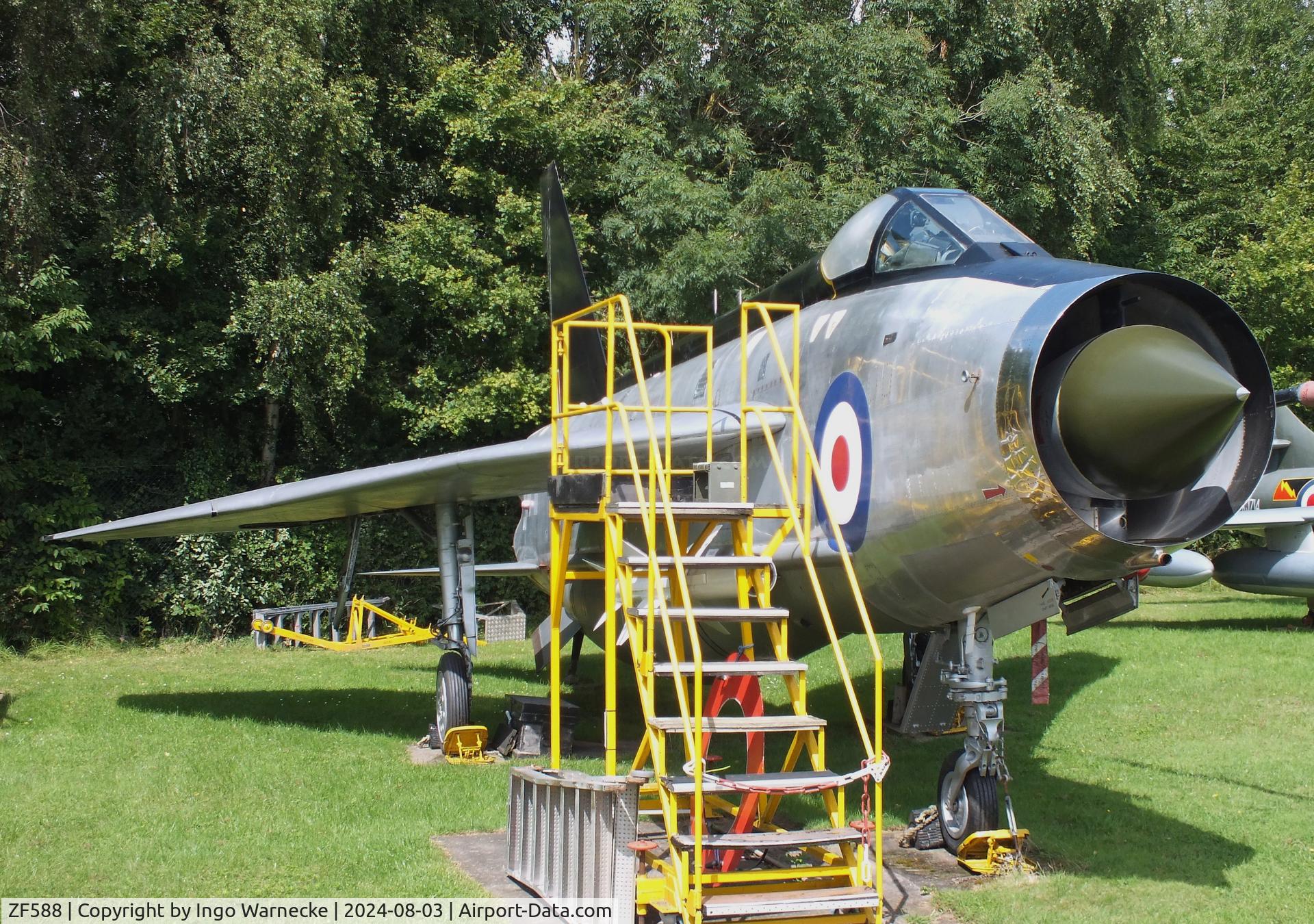 ZF588, English Electric Lightning F.53 C/N 95300, English Electric Lightning F53 at the East Midlands Aeropark, Castle Donington