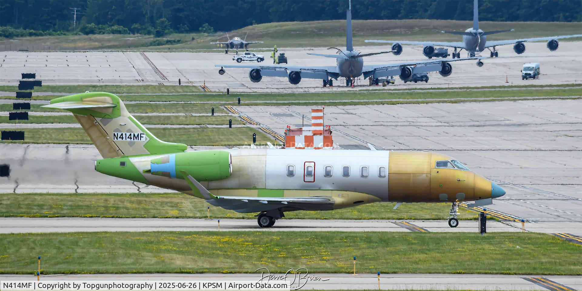 N414MF, 2025 BOMBARDIER INC BD-100-1A10 C/N 21070, New Jet has stopped through a few times