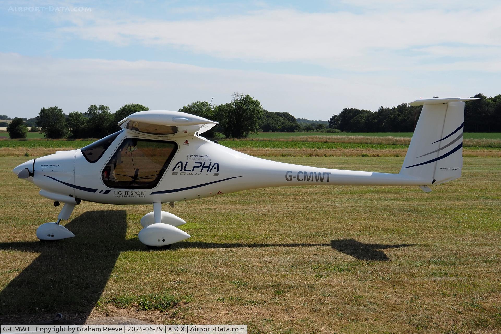 G-CMWT, 2024 Pipistrel D.O.O. Alpha BCAR-S 164A C/N AT164A0011, Parked at Northrepps.
