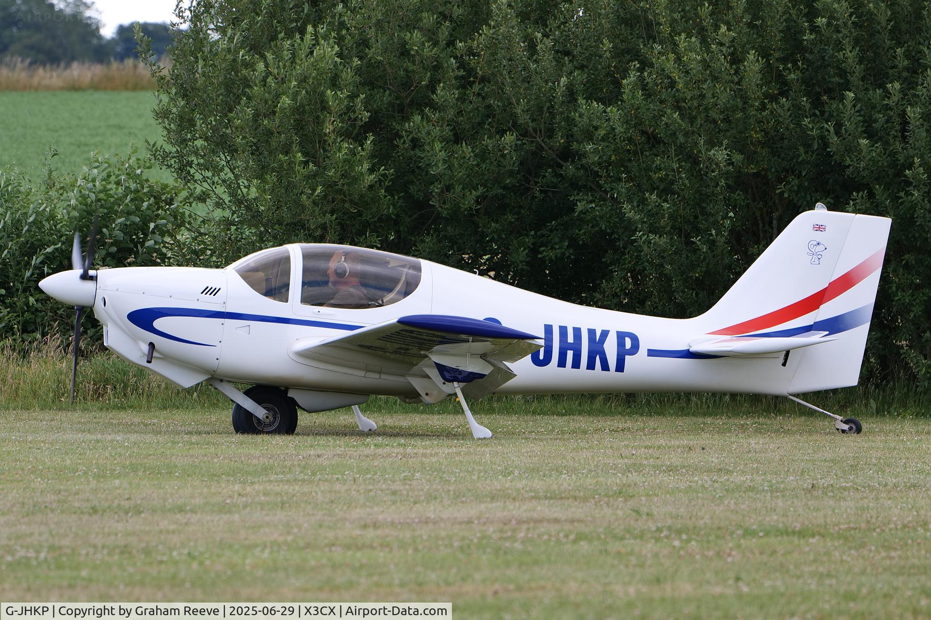 G-JHKP, 2003 Europa XS Monowheel C/N PFA 247-13828, Parked at Northrepps.