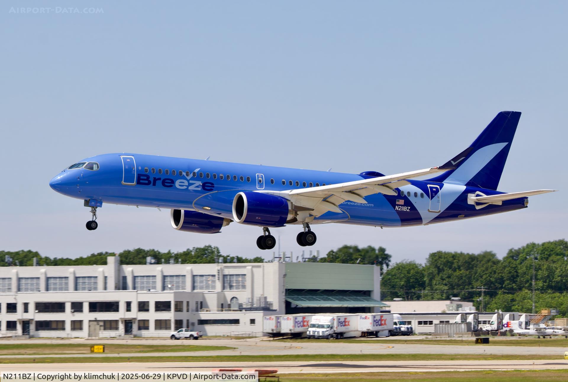 N211BZ, 2022 Airbus A220-300 C/N 55151, Flight from Fort Myers, FL