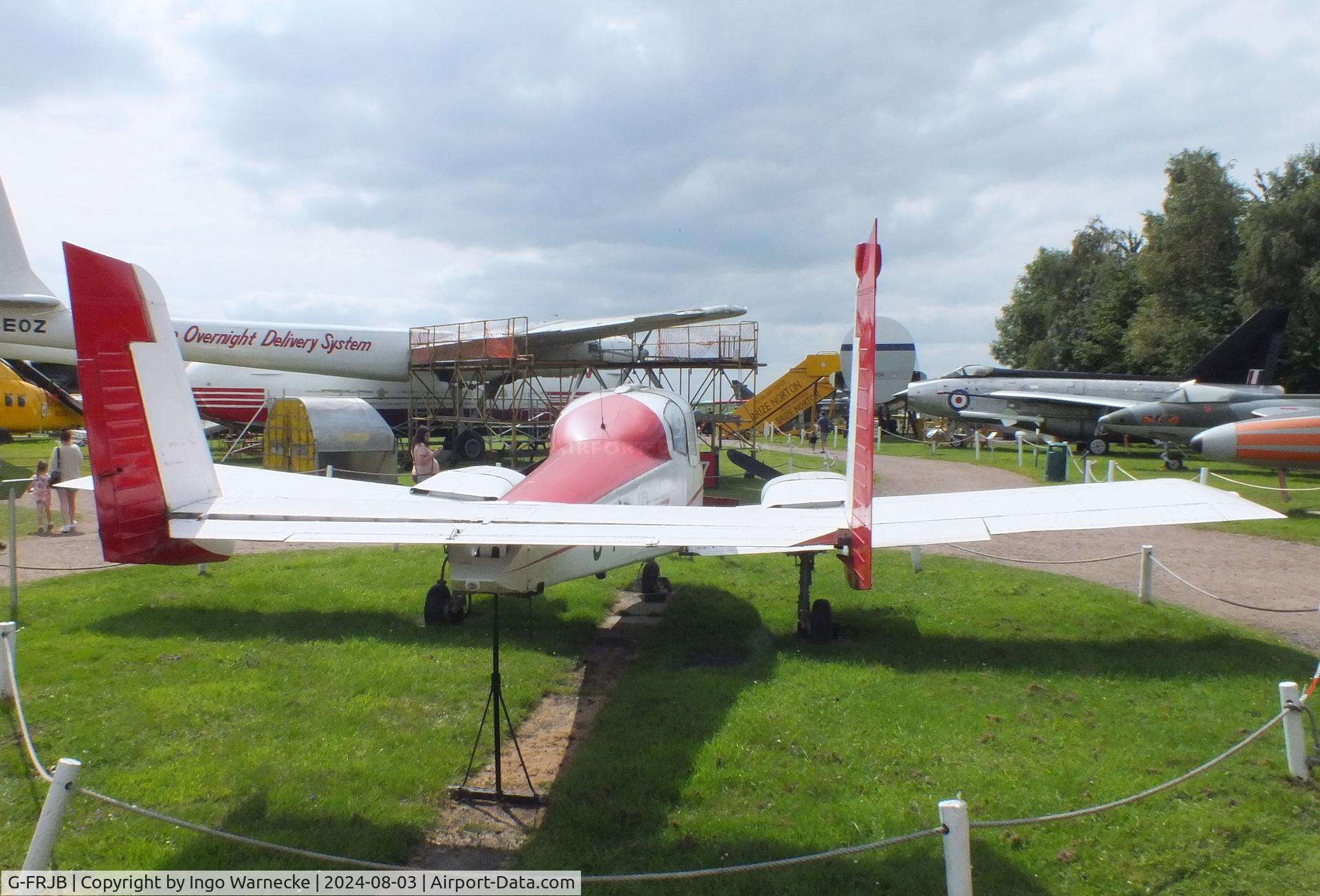 G-FRJB, 1976 Britten Sheriff SA.1 C/N 0001, Britten SA-1 Sheriff at the East Midlands Aeropark, Castle Donington