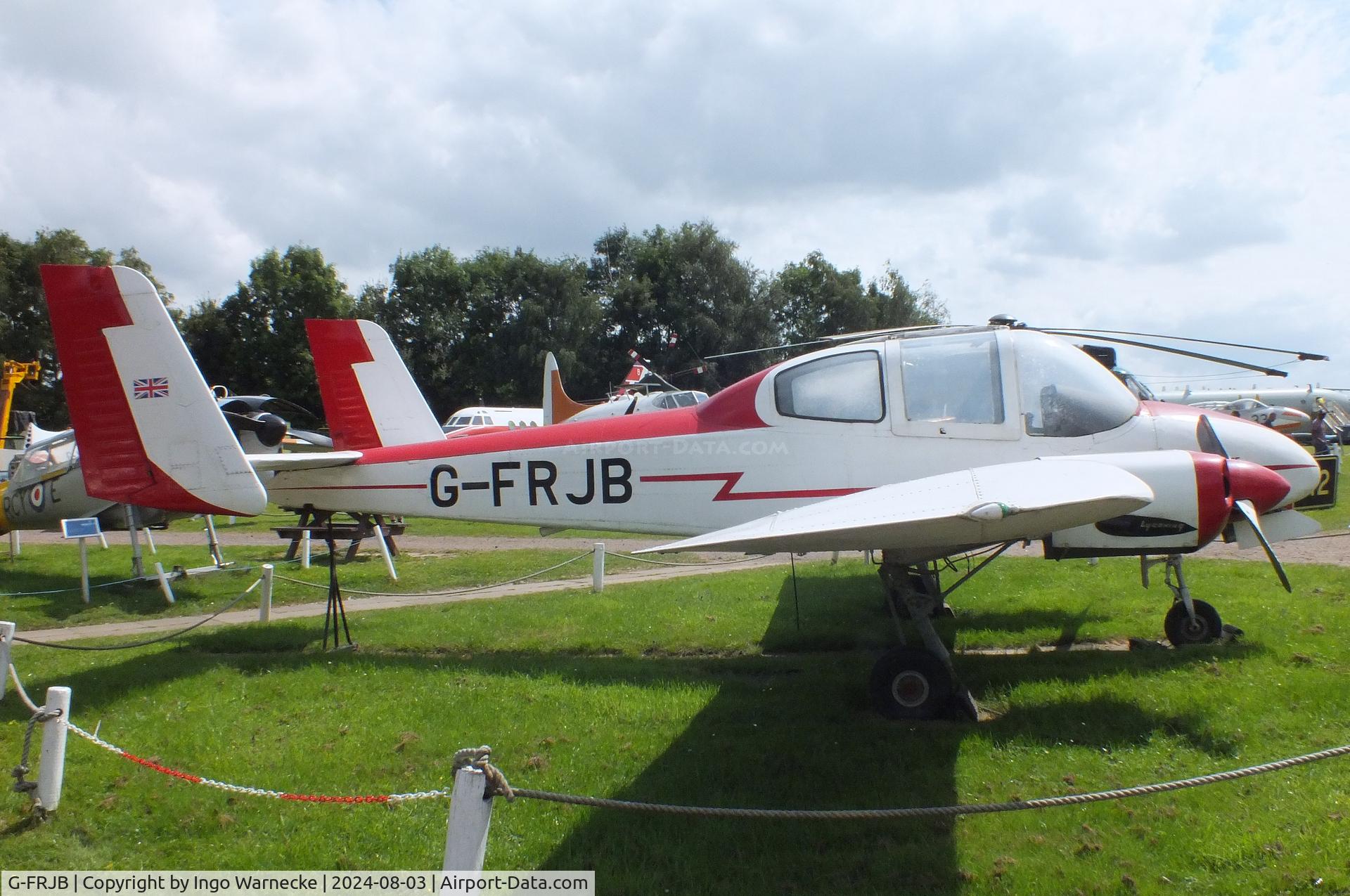 G-FRJB, 1976 Britten Sheriff SA.1 C/N 0001, Britten SA-1 Sheriff at the East Midlands Aeropark, Castle Donington