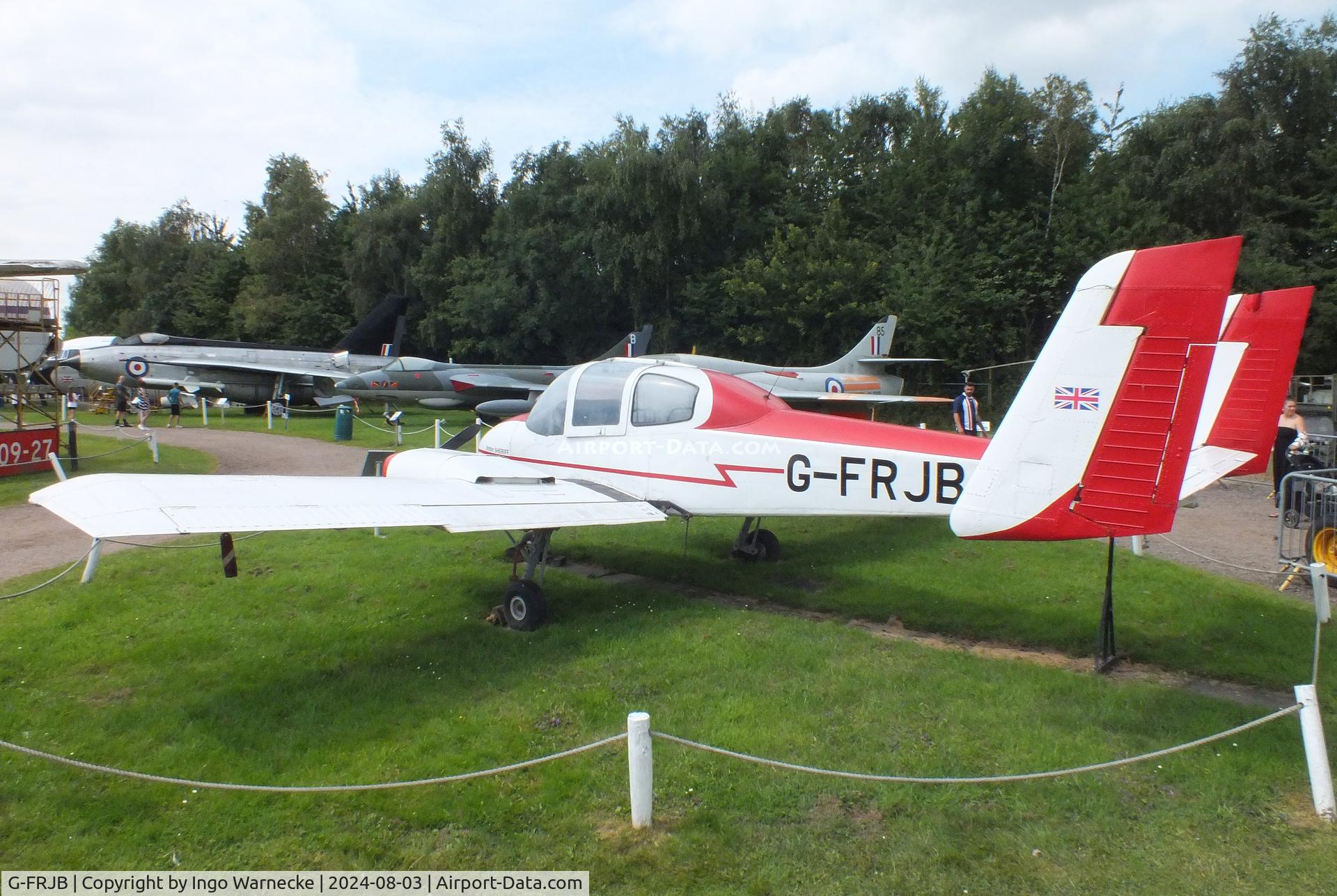 G-FRJB, 1976 Britten Sheriff SA.1 C/N 0001, Britten SA-1 Sheriff at the East Midlands Aeropark, Castle Donington