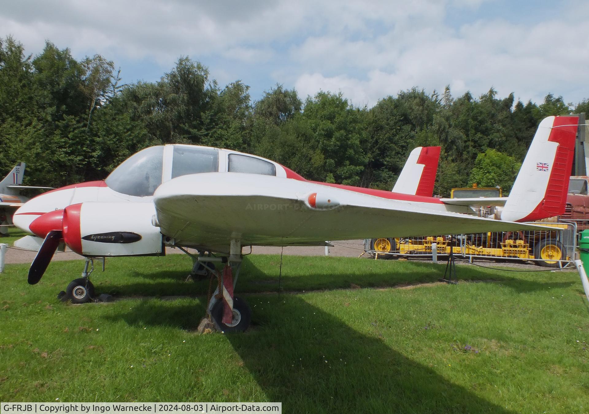 G-FRJB, 1976 Britten Sheriff SA.1 C/N 0001, Britten SA-1 Sheriff at the East Midlands Aeropark, Castle Donington