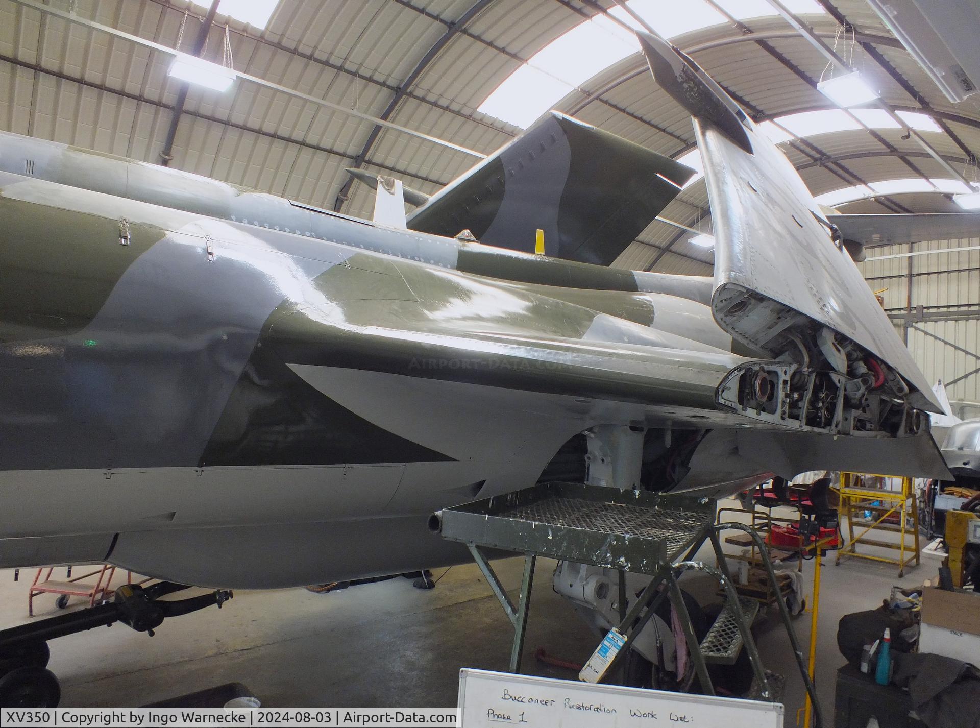 XV350, 1967 Hawker Siddeley Buccaneer S.2B C/N B3-28-66, Blackburn (Hawker Siddeley) Buccaneer S2B at the East Midlands Aeropark, Castle Donington
