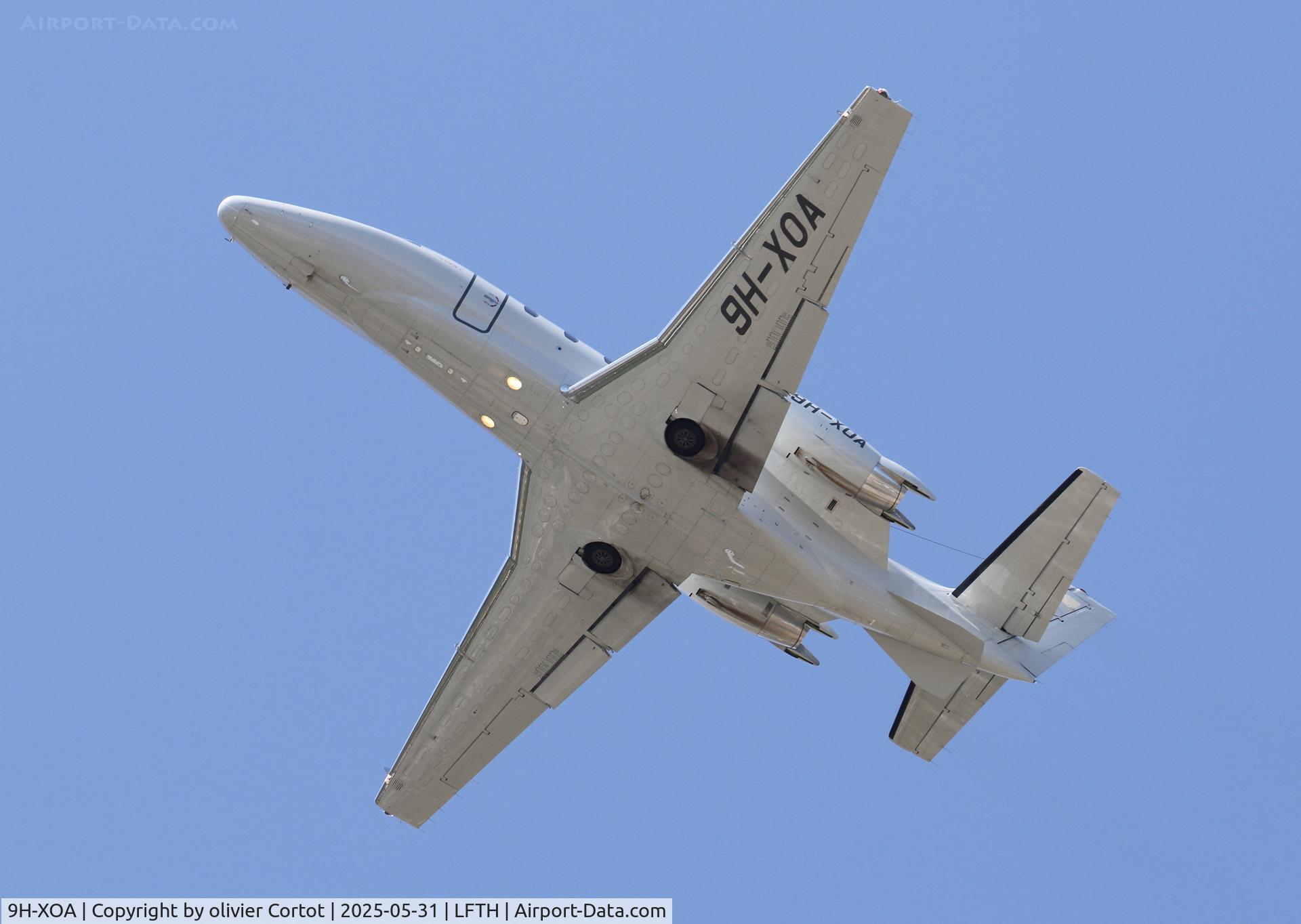 9H-XOA, 2006 Cessna Citation XLS C/N 560-5615, taking off