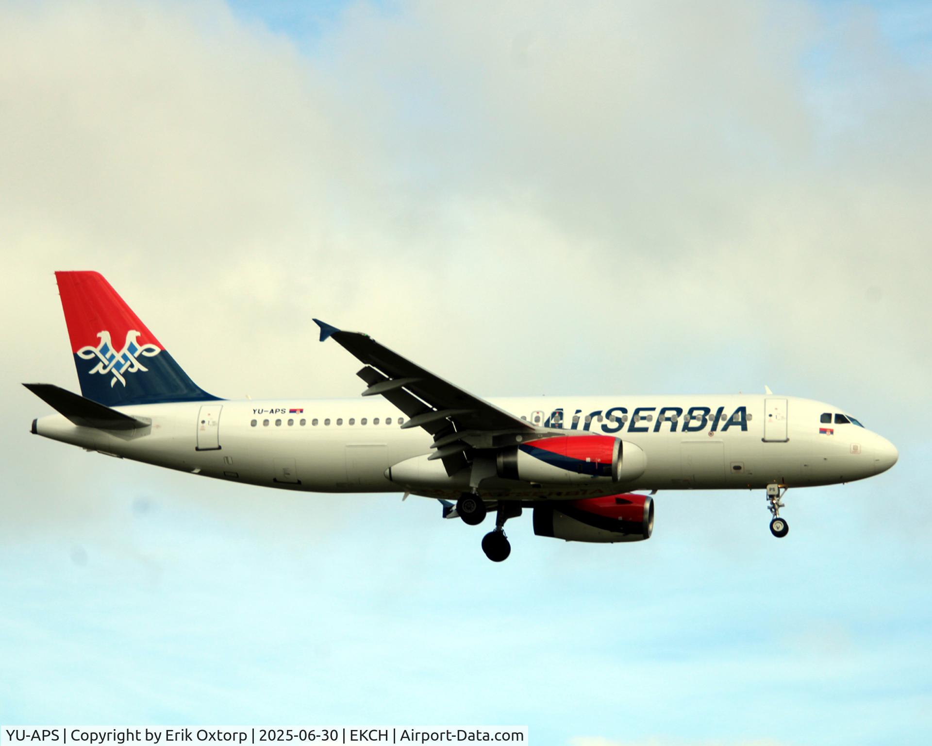 YU-APS, 2011 Airbus A320-232 C/N 4716, YU-APS landing tw 04L