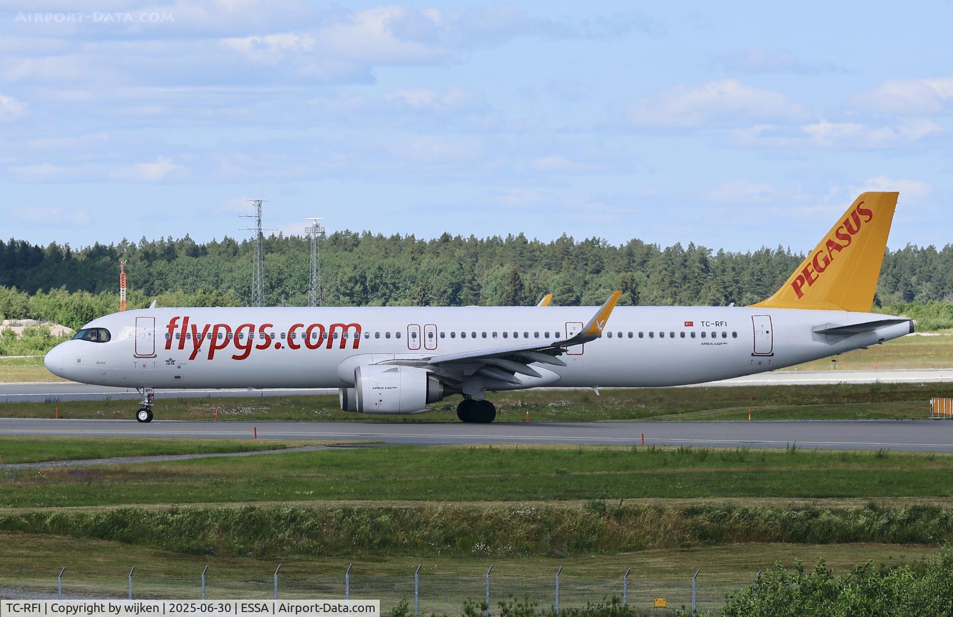 TC-RFI, 2024 Airbus A321-251NX C/N 12047, Rwy 01L