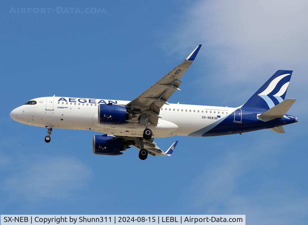 SX-NEB, 2020 Airbus A320-271N C/N 9514, Landing rwy 24R