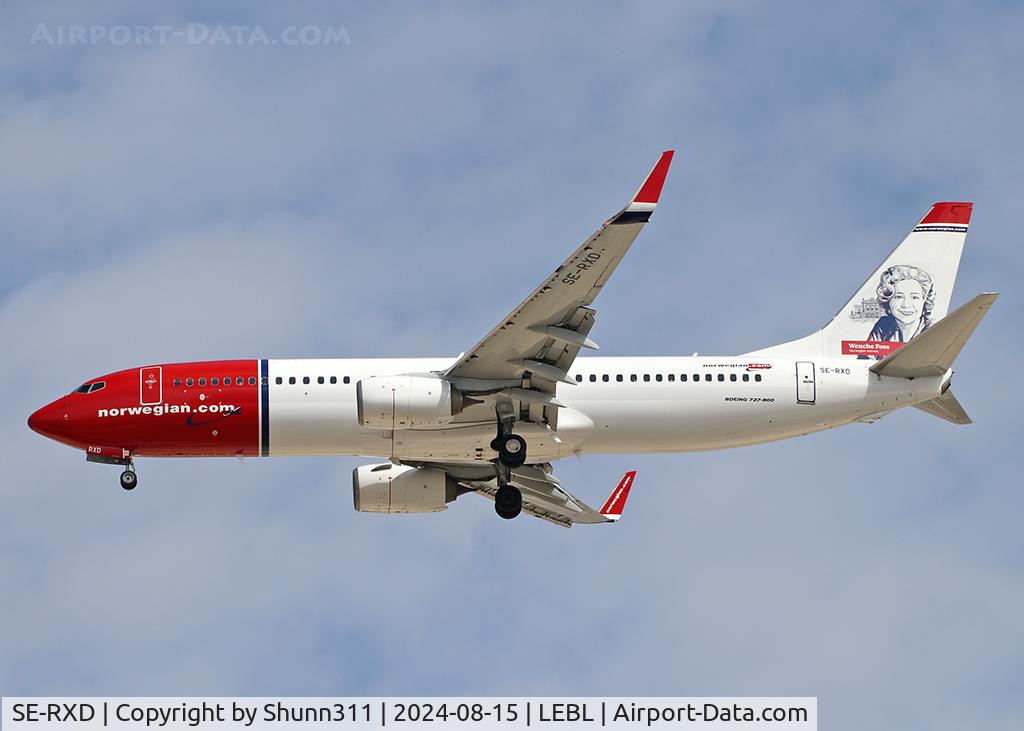 SE-RXD, 2013 Boeing 737-86N C/N 38043, Landing rwy 24R