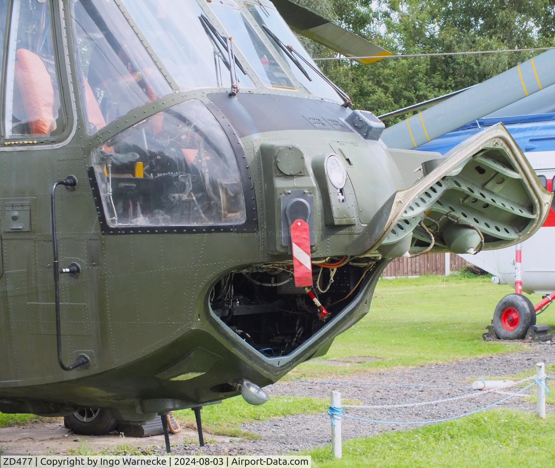 ZD477, 1984 Westland Sea King HC.4 C/N WA932, Westland Sea King HC4 / Commando at the East Midlands Aeropark, Castle Donington