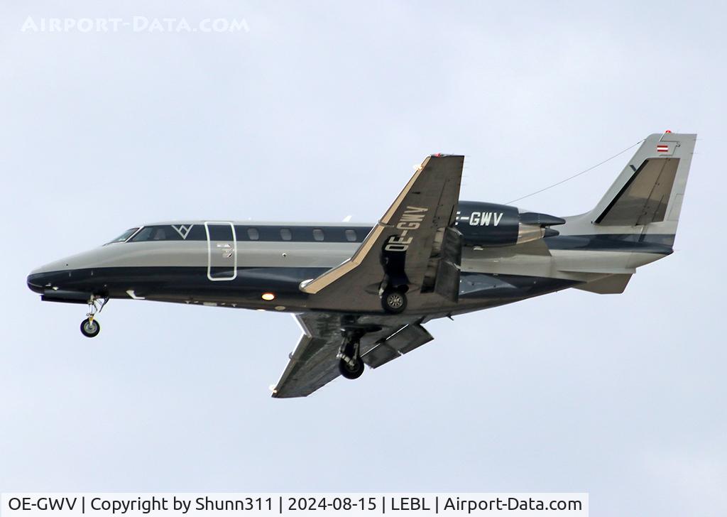 OE-GWV, 2008 Cessna 560XLS Citation Excel C/N 560-5826, Landing rwy 24R