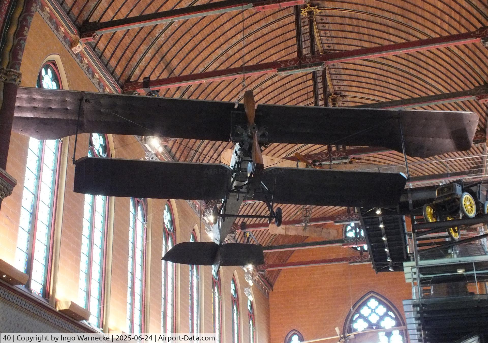 40, 1910 Breguet IV R.U1 C/N 40, Breguet IV R.U1 (Henri Brégi made the first long distance flight in Morocco - Casablanca to Fez - in 1911 in this aircraft) at the Musee des Arts et Metiers, Paris