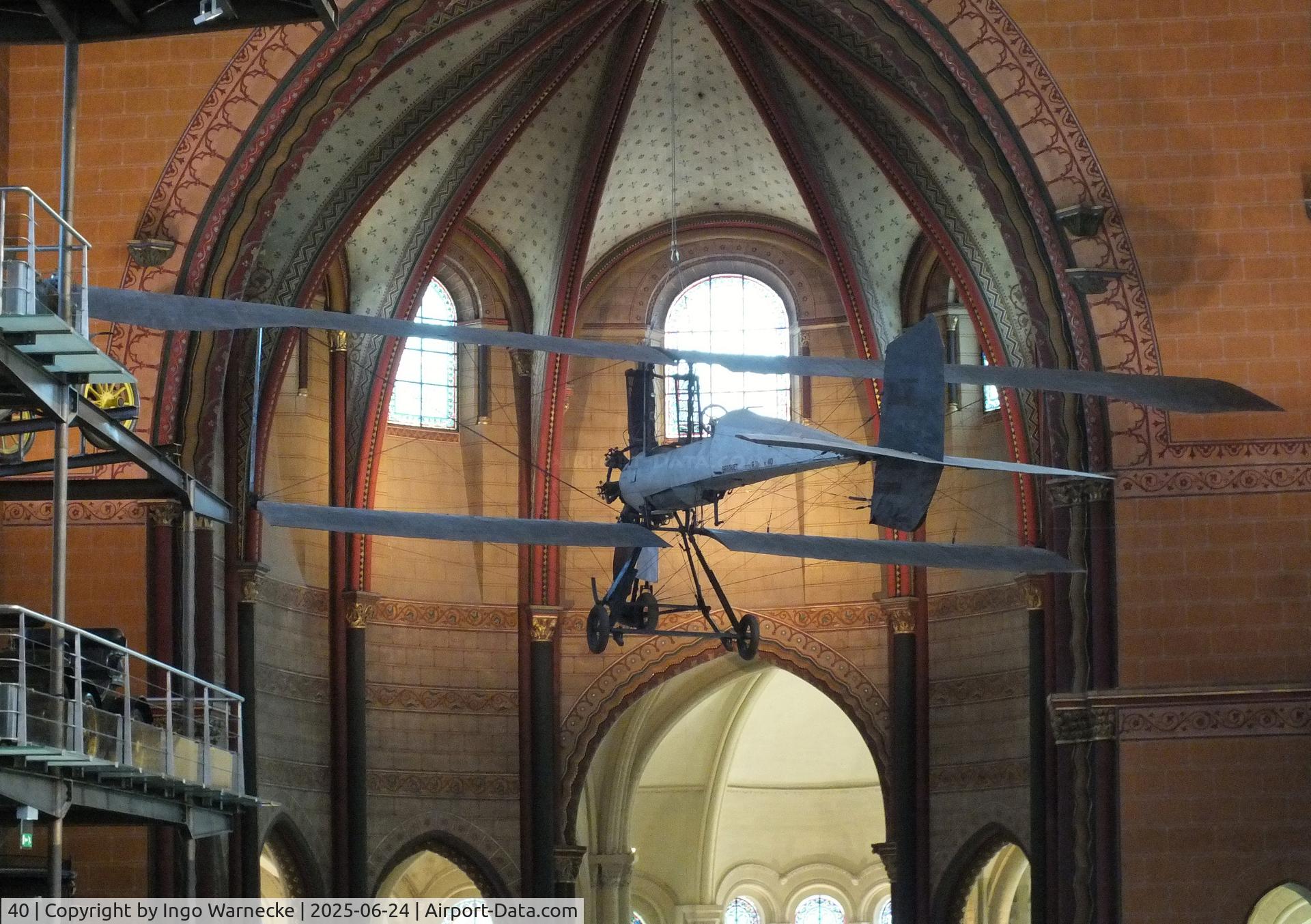 40, 1910 Breguet IV R.U1 C/N 40, Breguet IV R.U1 (Henri Brégi made the first long distance flight in Morocco - Casablanca to Fez - in 1911 in this aircraft) at the Musee des Arts et Metiers, Paris