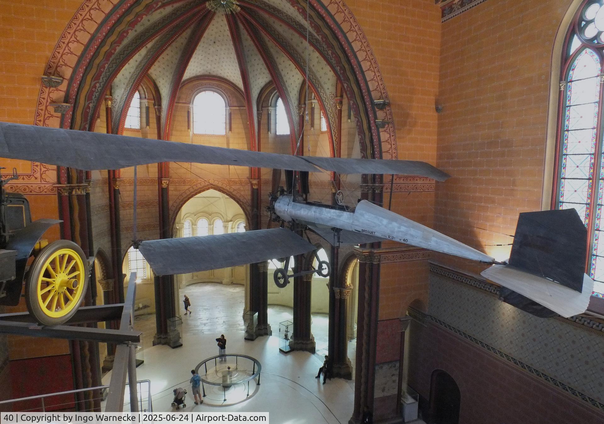 40, 1910 Breguet IV R.U1 C/N 40, Breguet IV R.U1 (Henri Brégi made the first long distance flight in Morocco - Casablanca to Fez - in 1911 in this aircraft) at the Musee des Arts et Metiers, Paris