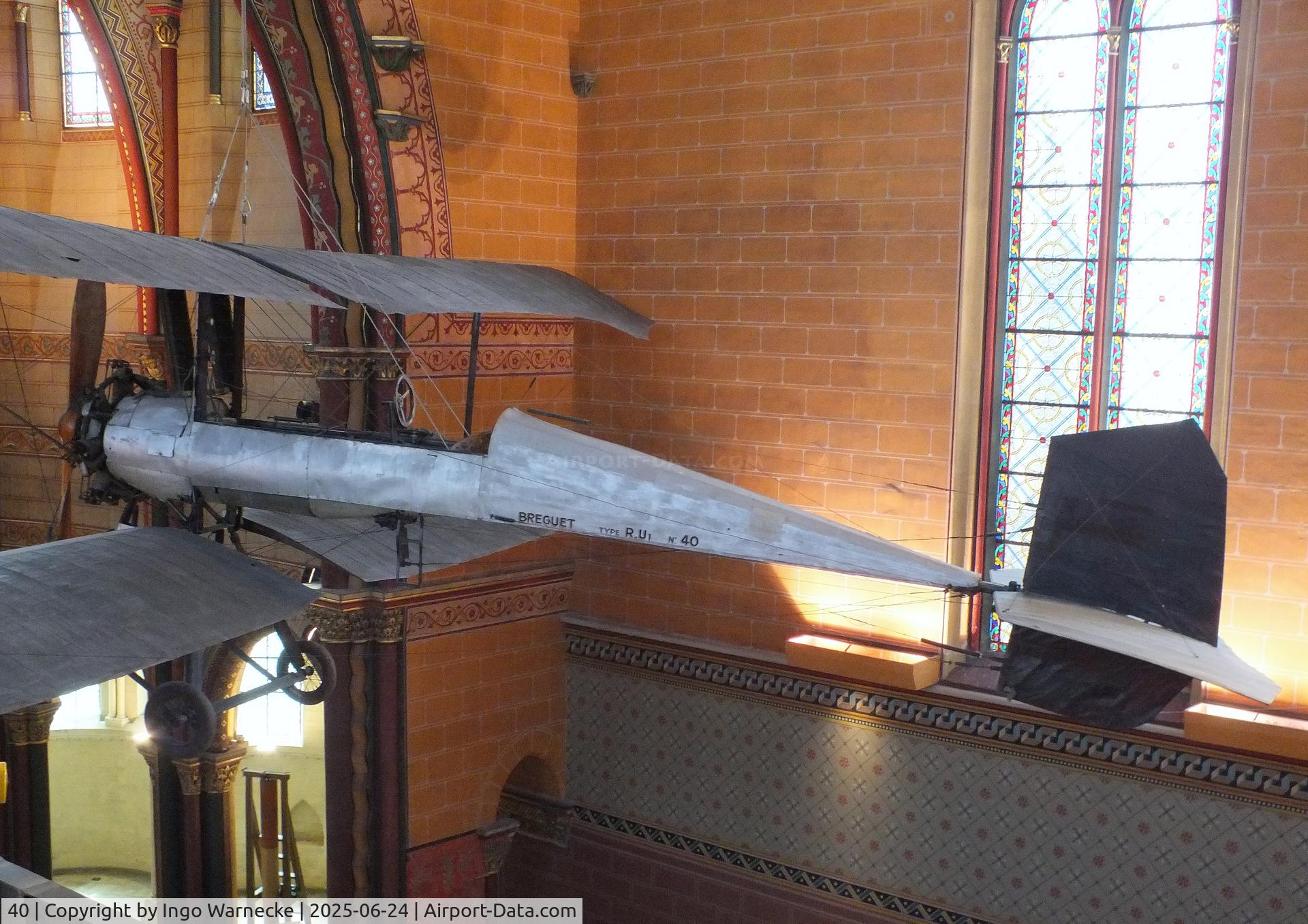 40, 1910 Breguet IV R.U1 C/N 40, Breguet IV R.U1 (Henri Brégi made the first long distance flight in Morocco - Casablanca to Fez - in 1911 in this aircraft) at the Musee des Arts et Metiers, Paris